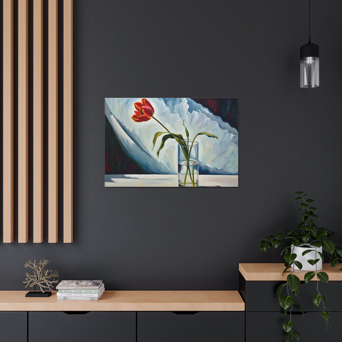 Gauzy Flower: Classic Oil Painting Wall Décor