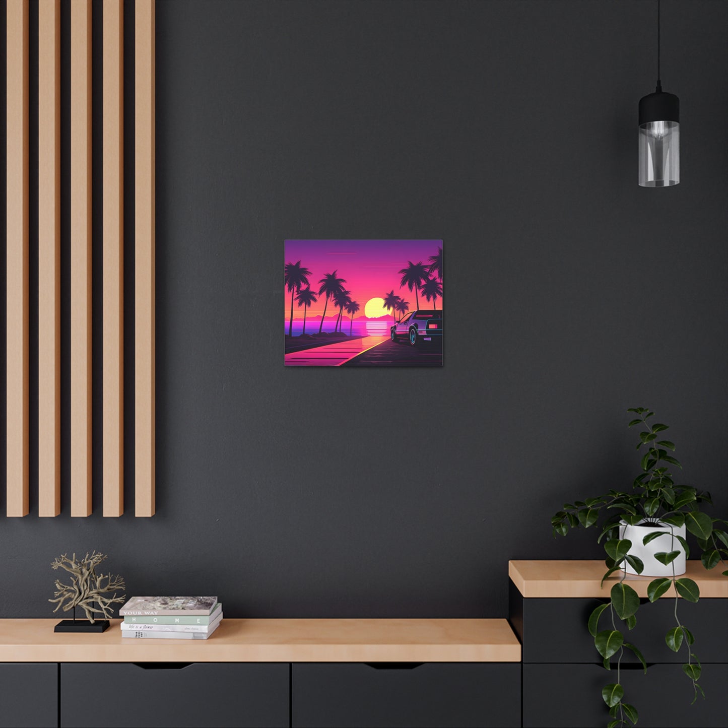 Sunset Synth: Outrun Wall Décor