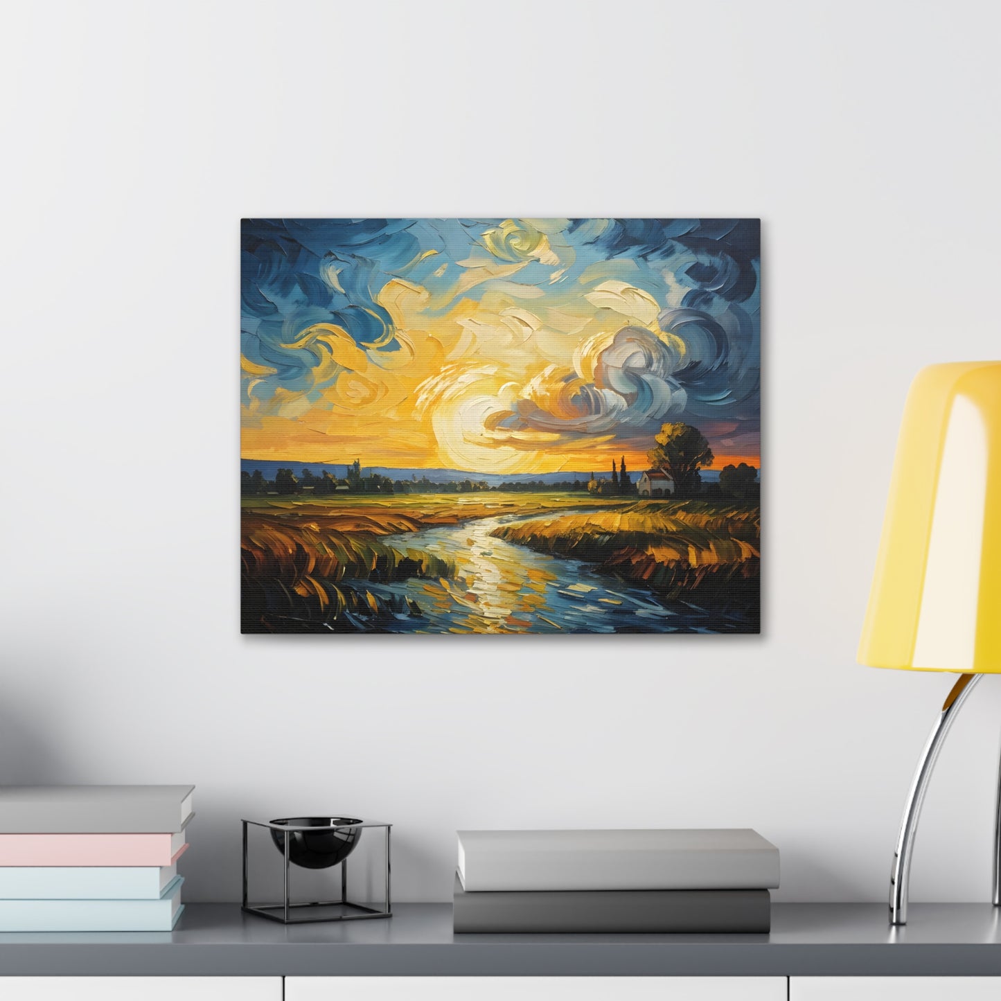 River’s Bend: Classic Oil Painting Wall Décor