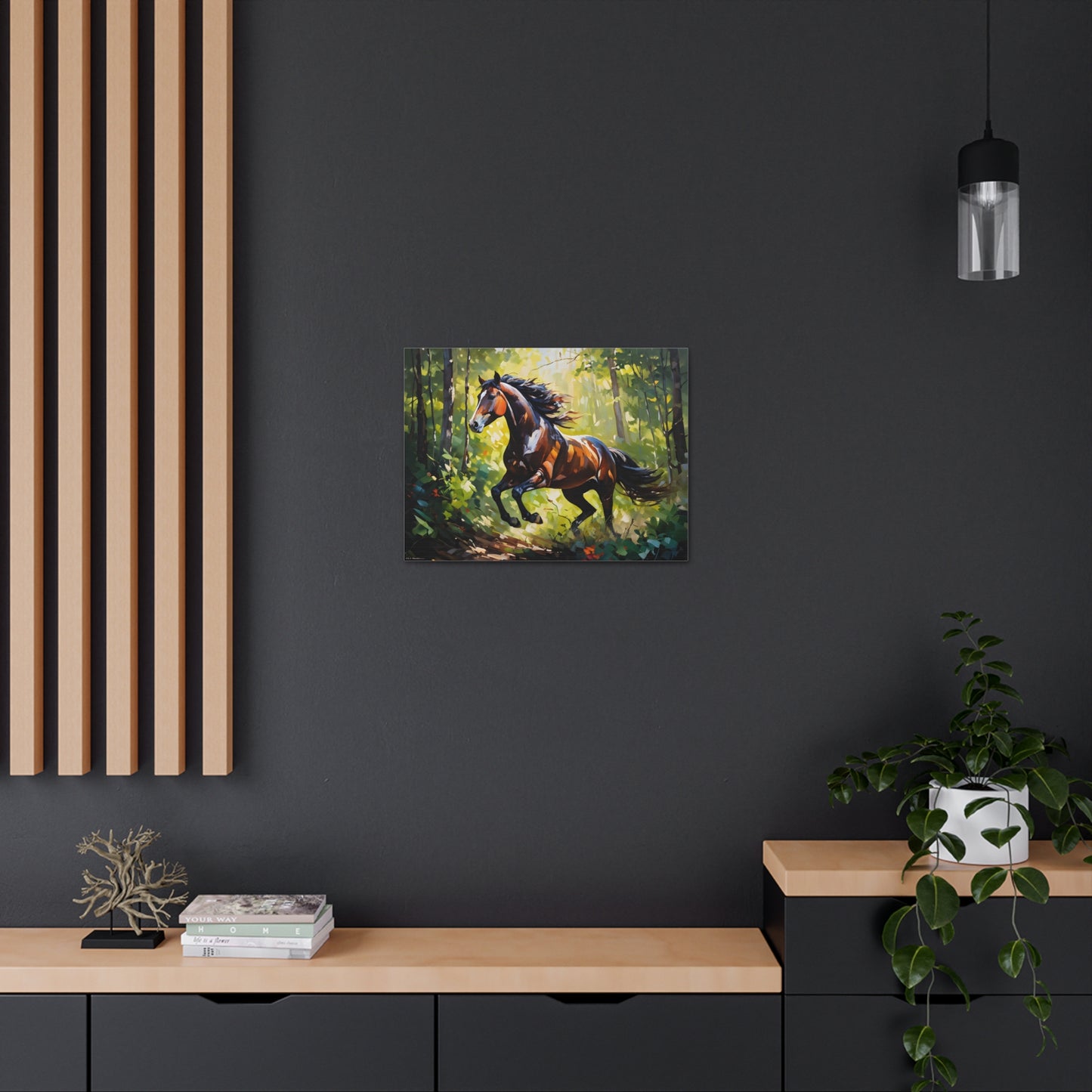 Mountain Serenity: Classic Oil Painting Wall Décor