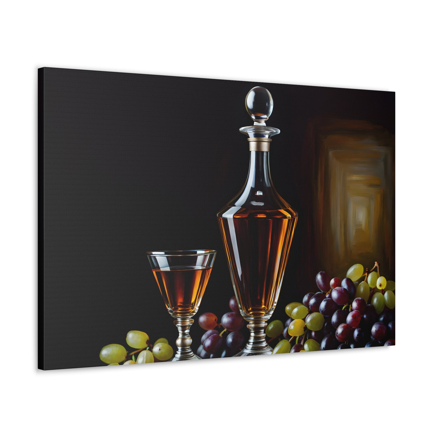 Crystal Decanter: Classic Oil Painting Wall Décor