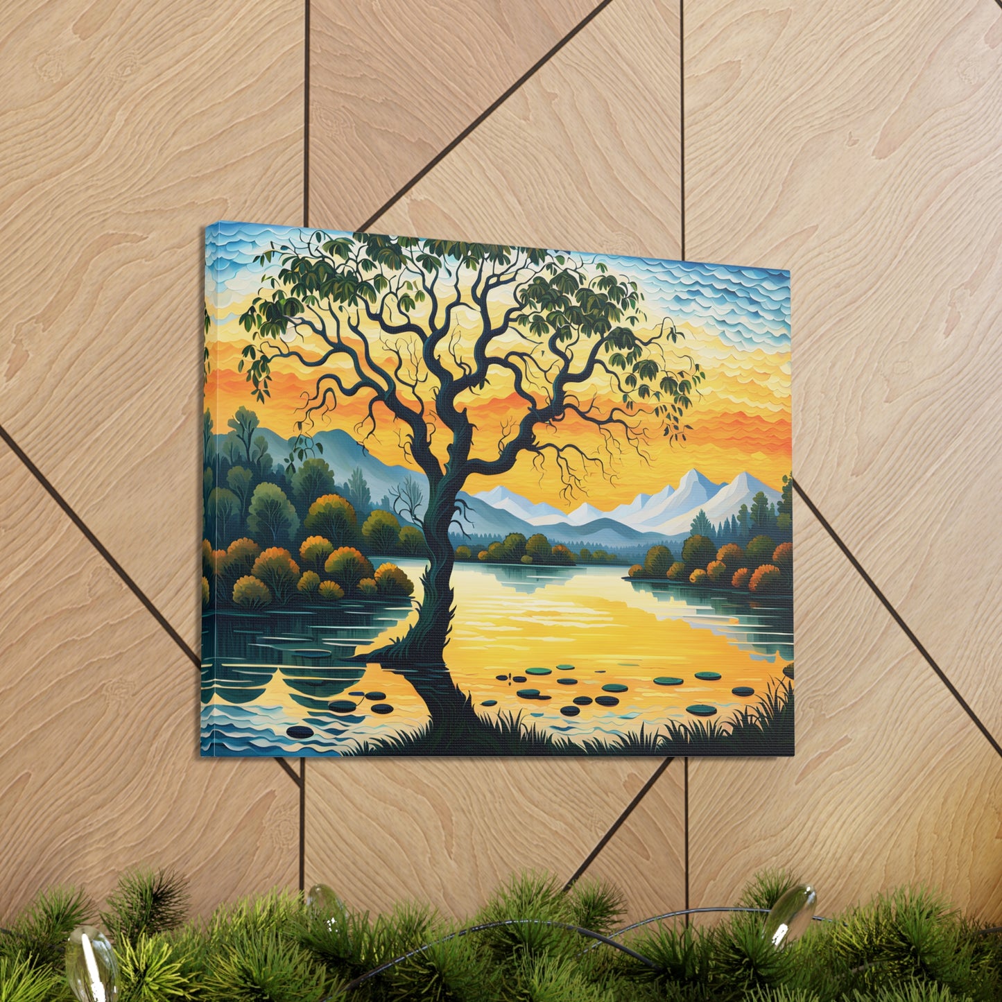 Golden Orchard: Classic Oil Painting Wall Décor