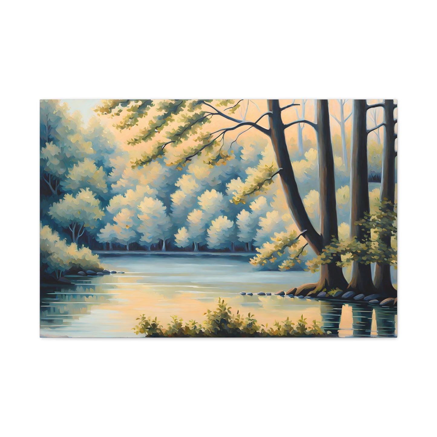 Birch Grove: Classic Oil Painting Wall Décor