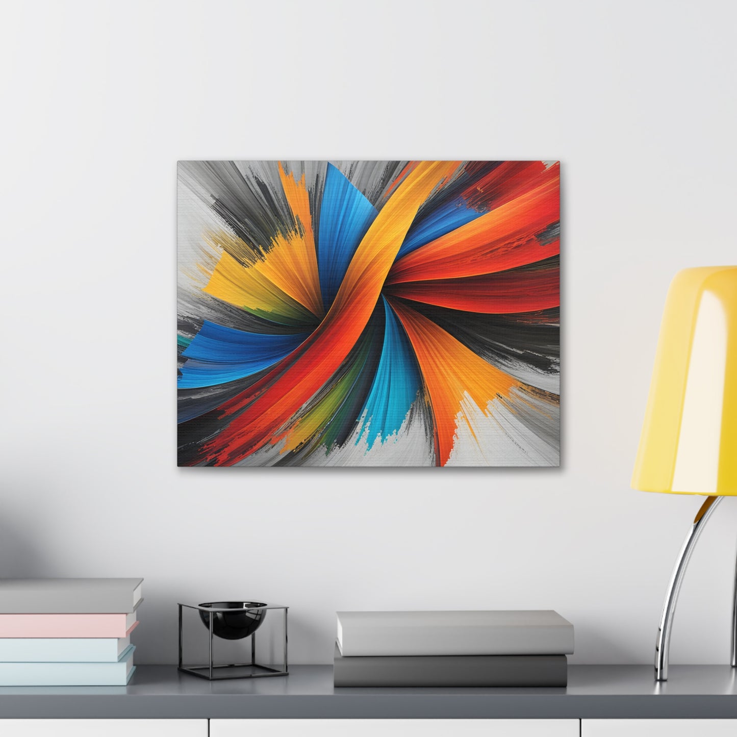 Twilight Whirl: Abstract Wall Décor