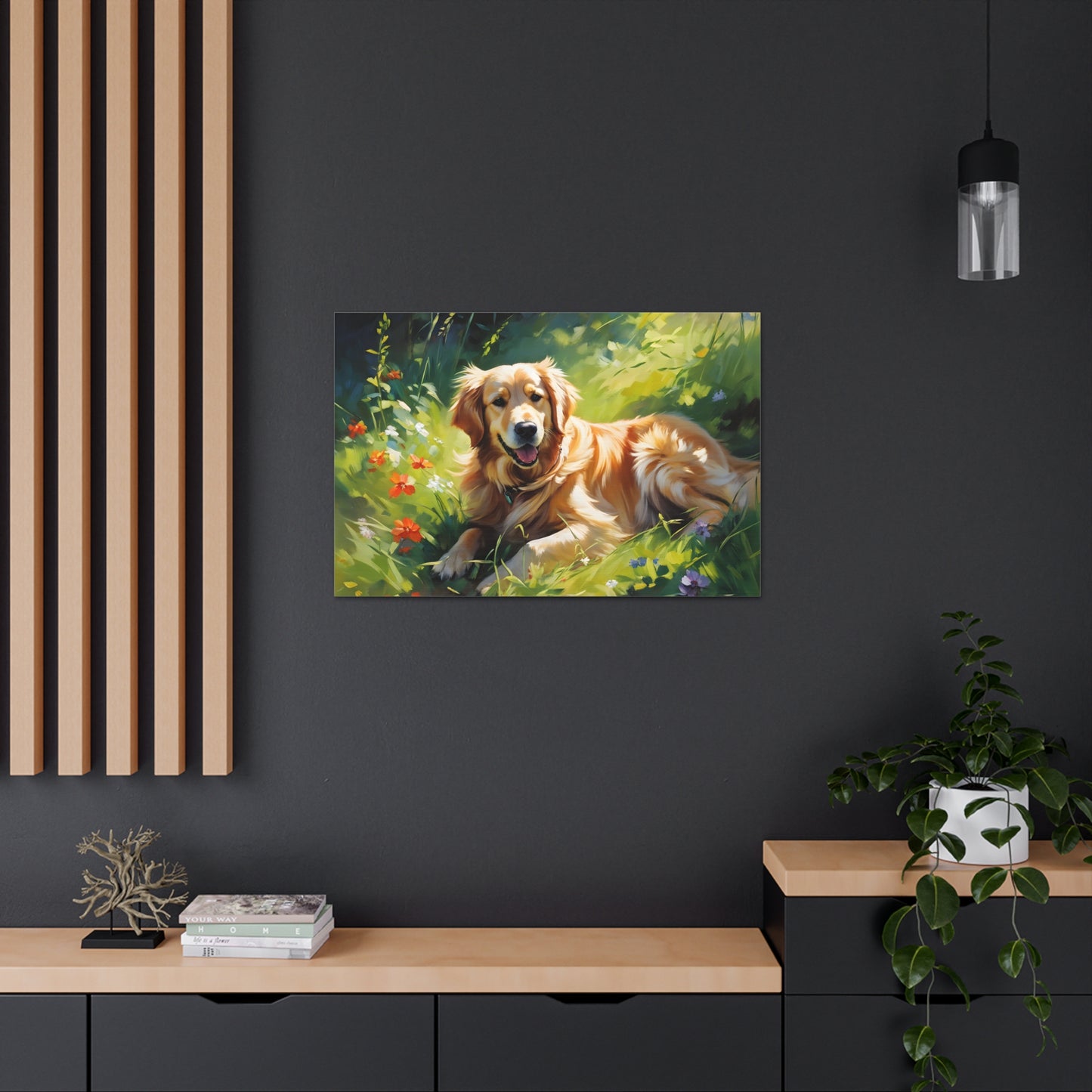 Golden Bluff: Classic Oil Painting Wall Décor