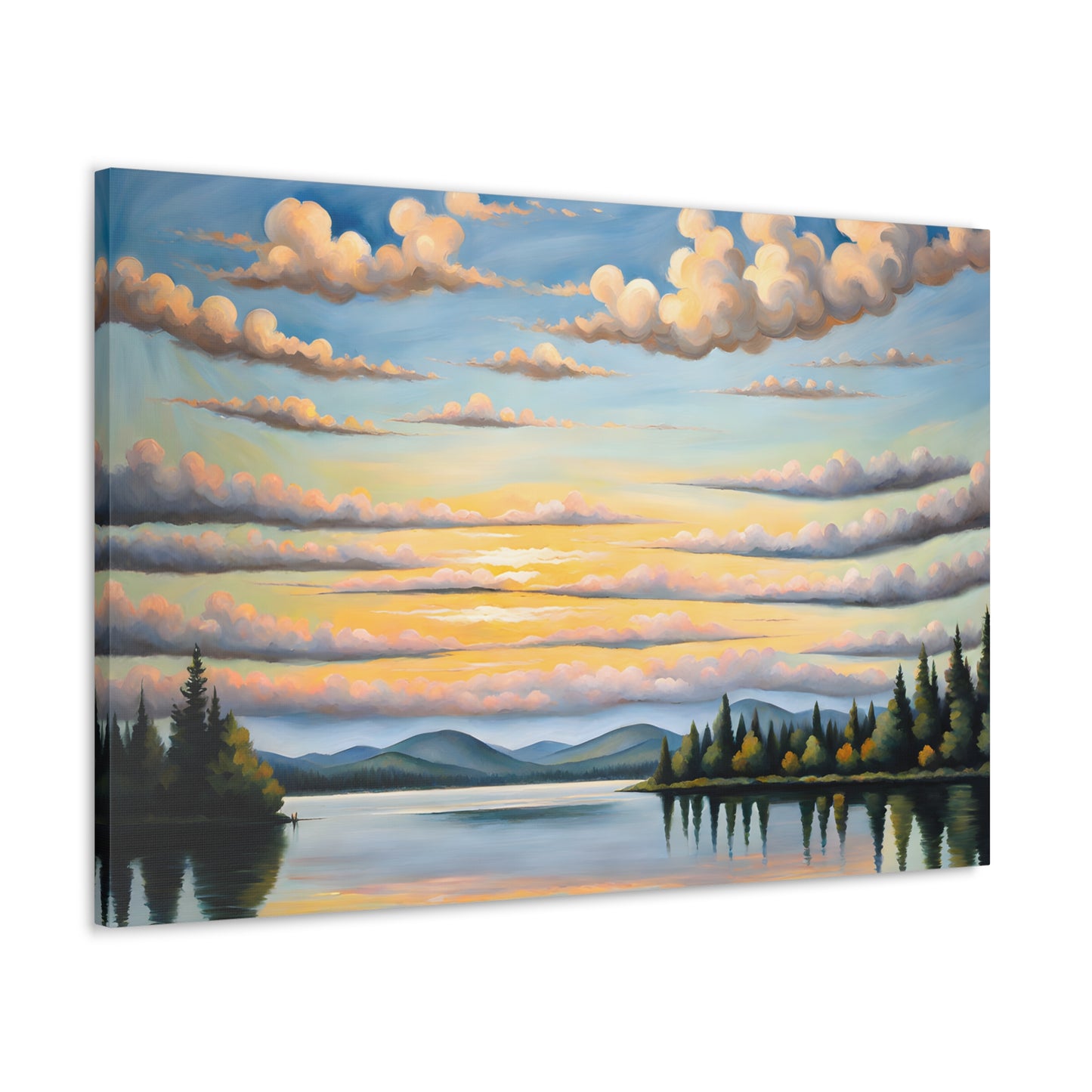 Sunset Ridge: Classic Oil Painting Wall Décor