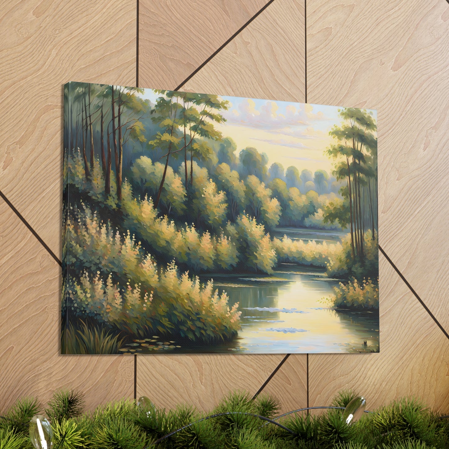 Mystic River: Classic Oil Painting Wall Décor