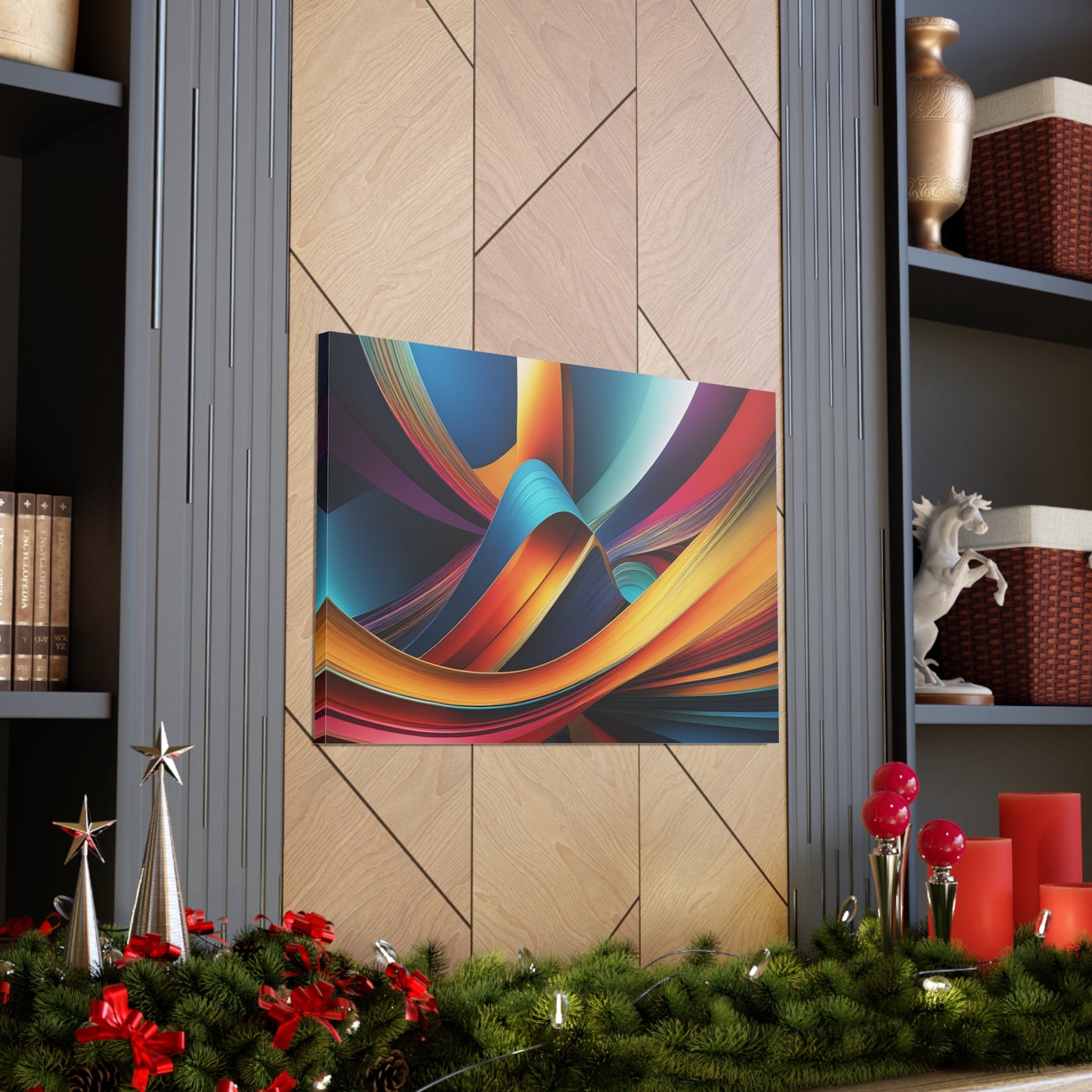 Etheric Waves: Abstract Wall Décor