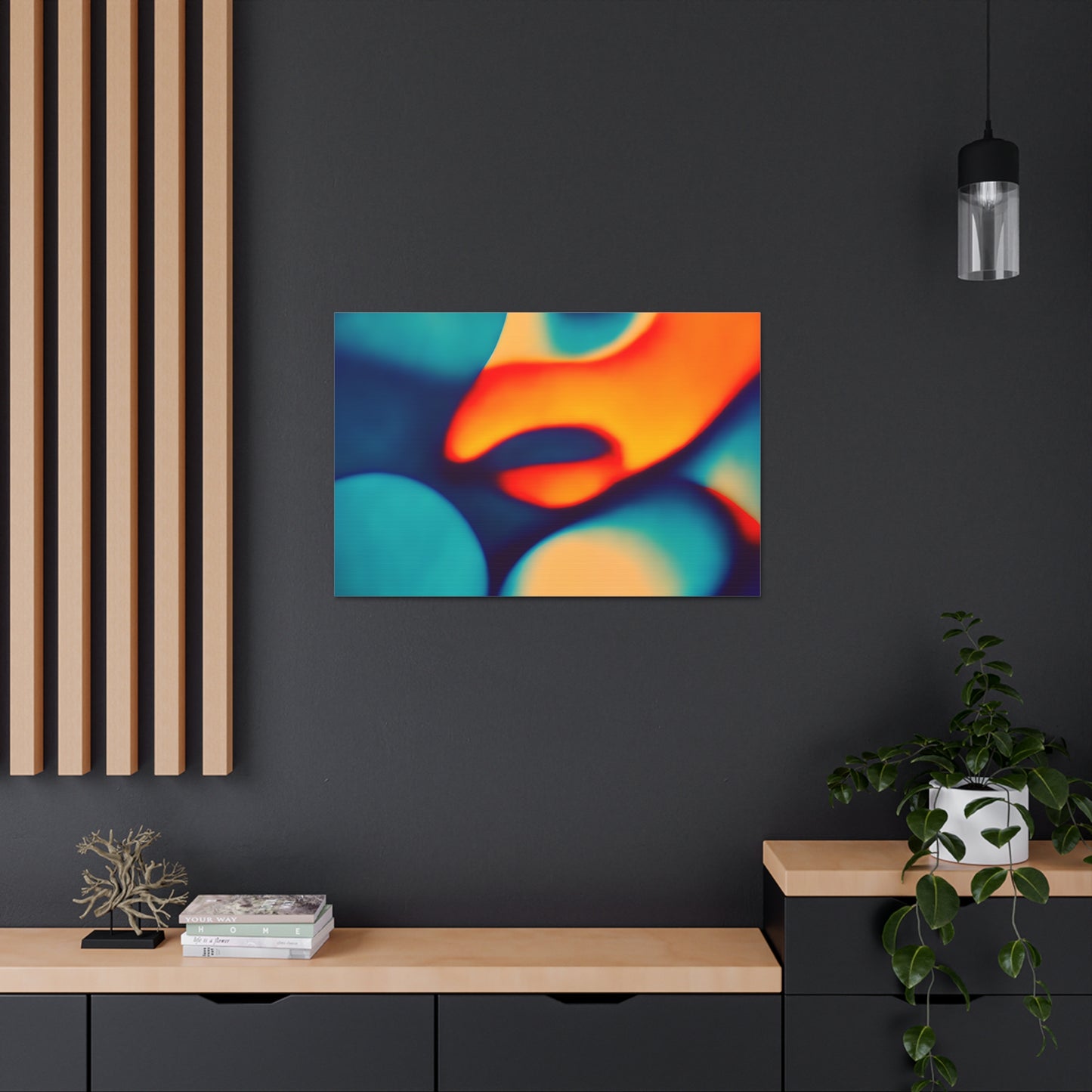 Radiant Bliss: Abstract Colors Wall Décor