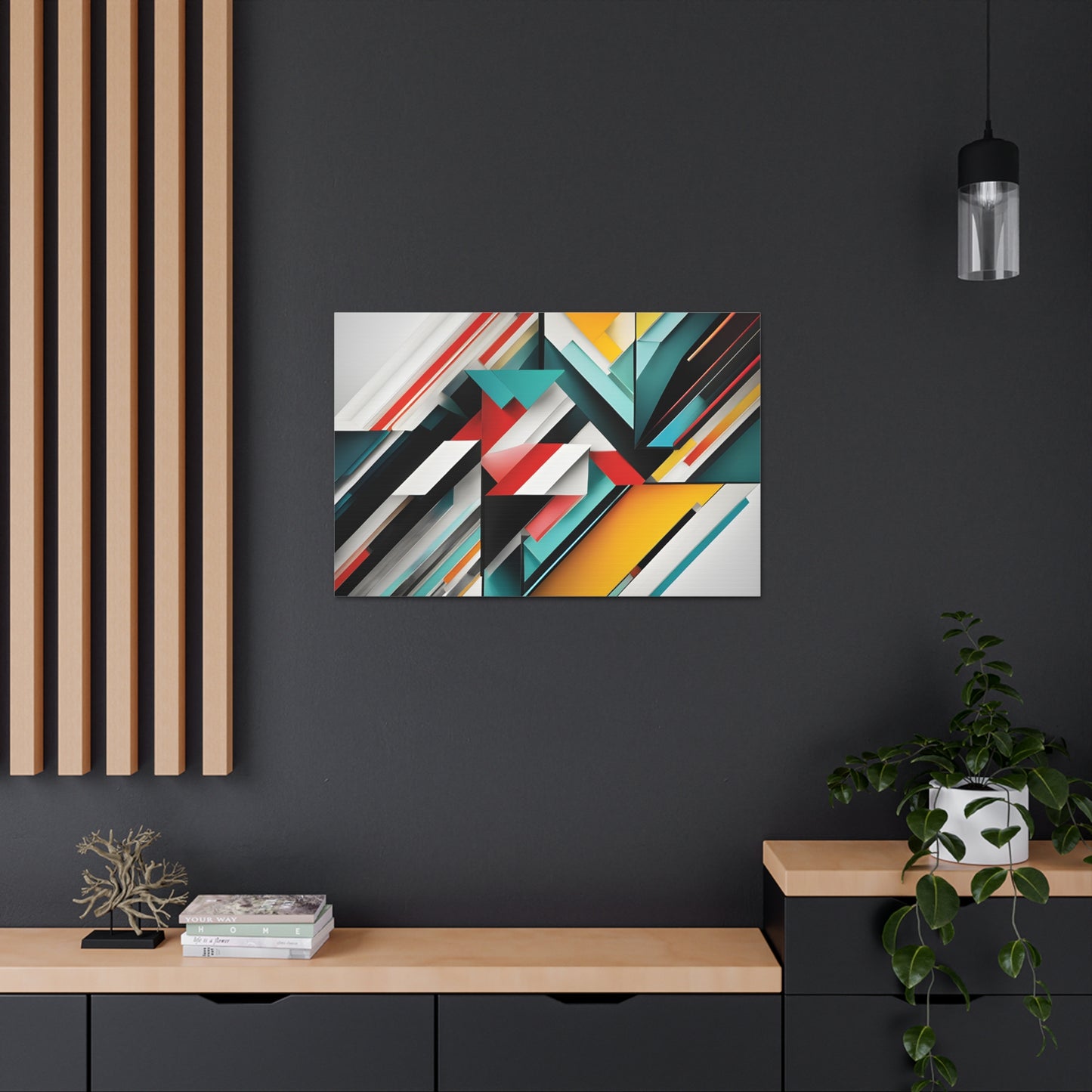 Serene Streams: Abstract Wall Décor