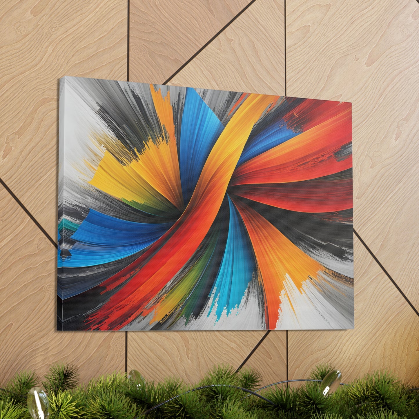 Twilight Whirl: Abstract Wall Décor