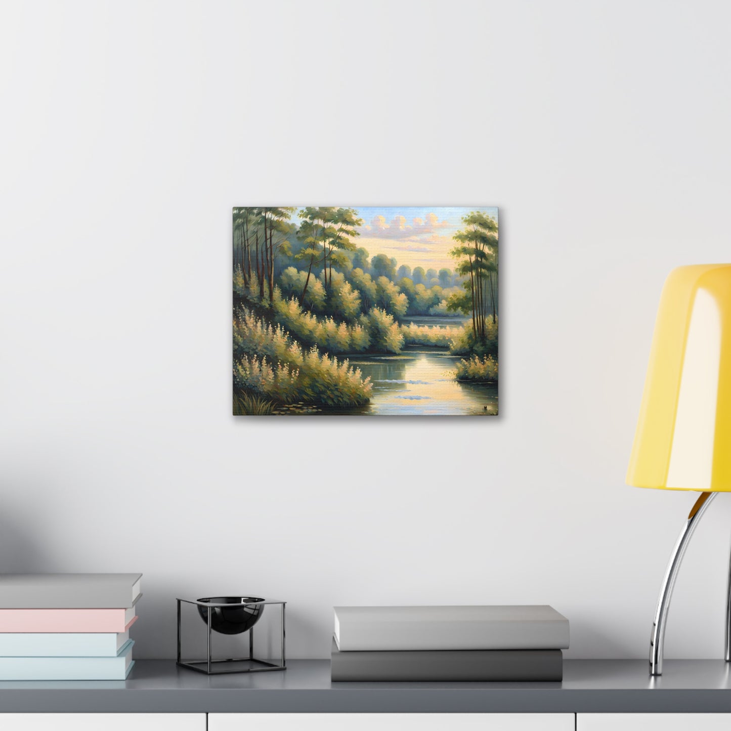 Mystic River: Classic Oil Painting Wall Décor