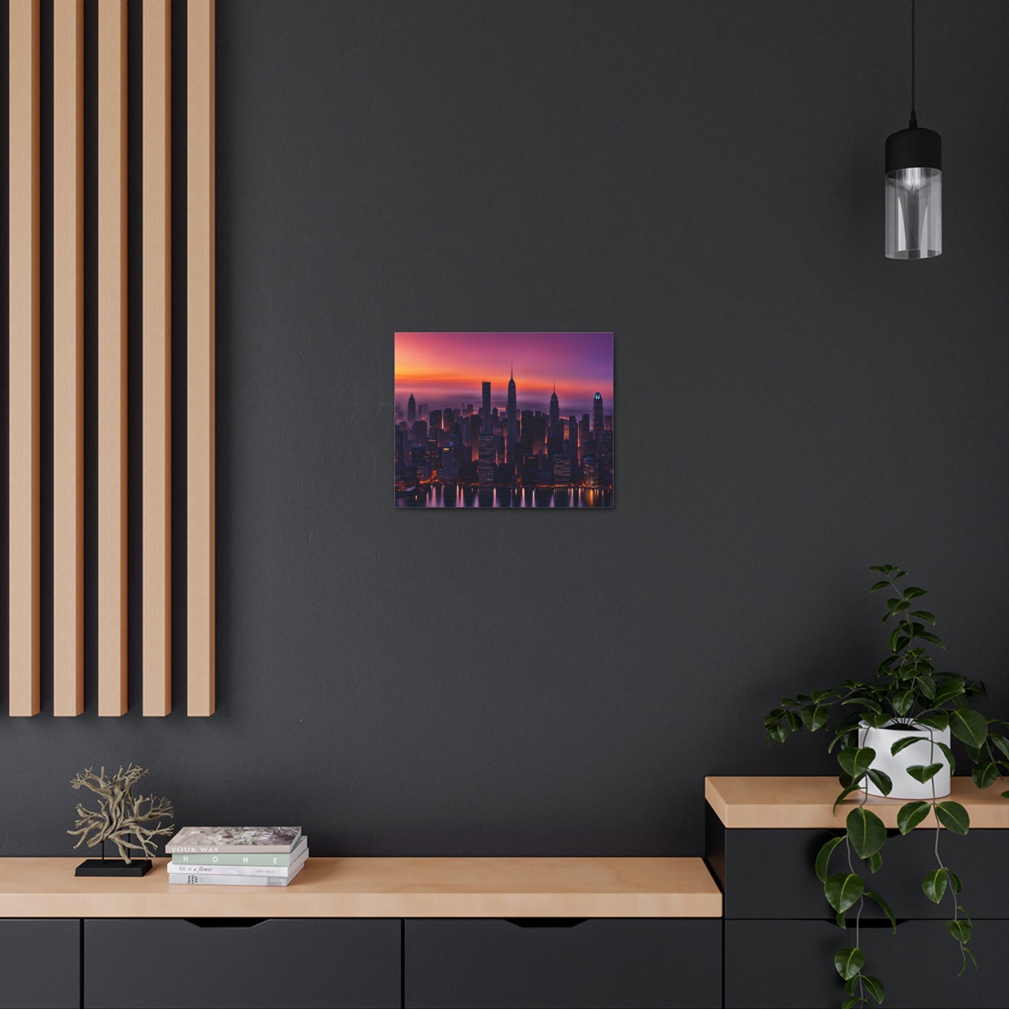 Urban Glow: Cityscape Wall Décor