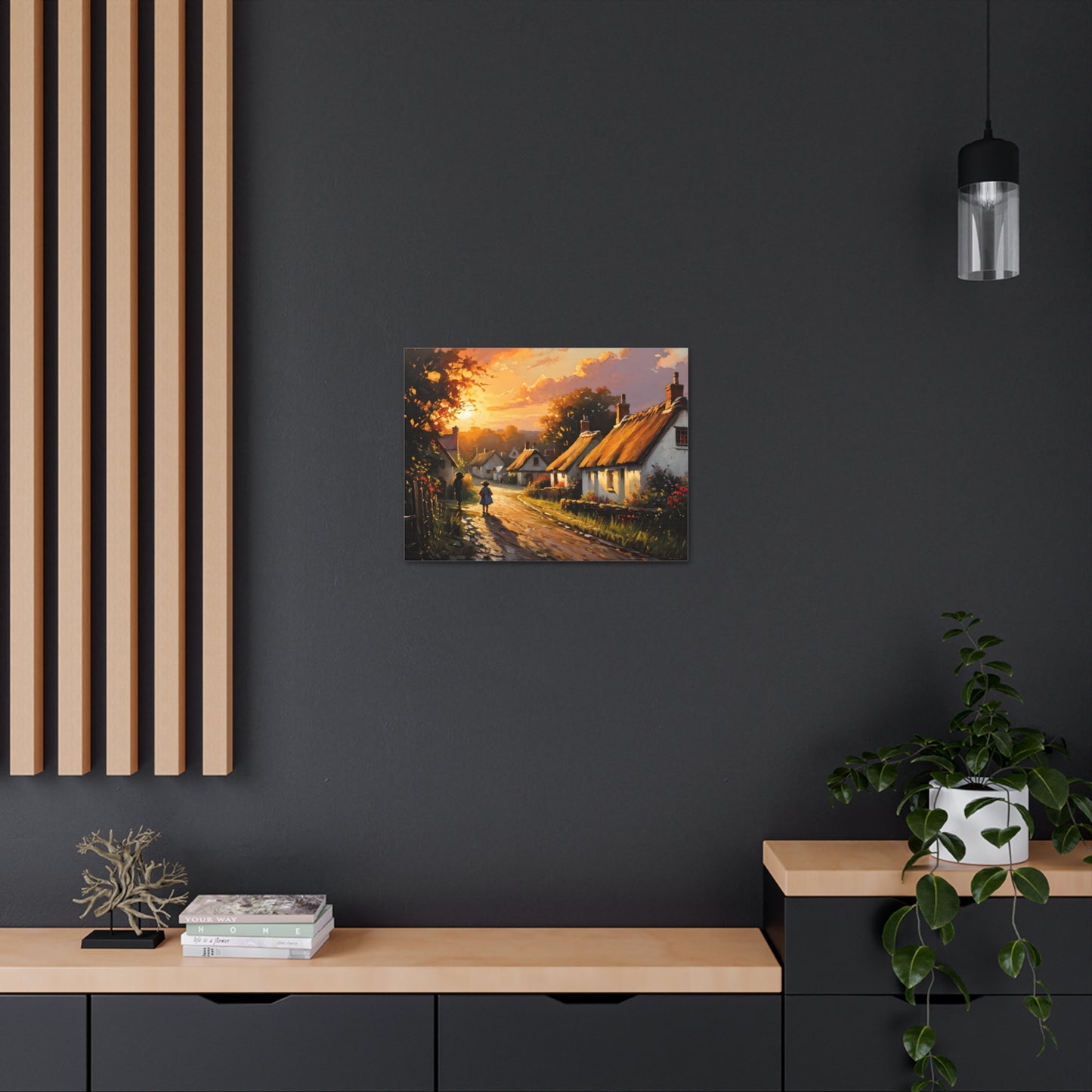 Celestial Skies: Classic Oil Painting Wall Décor