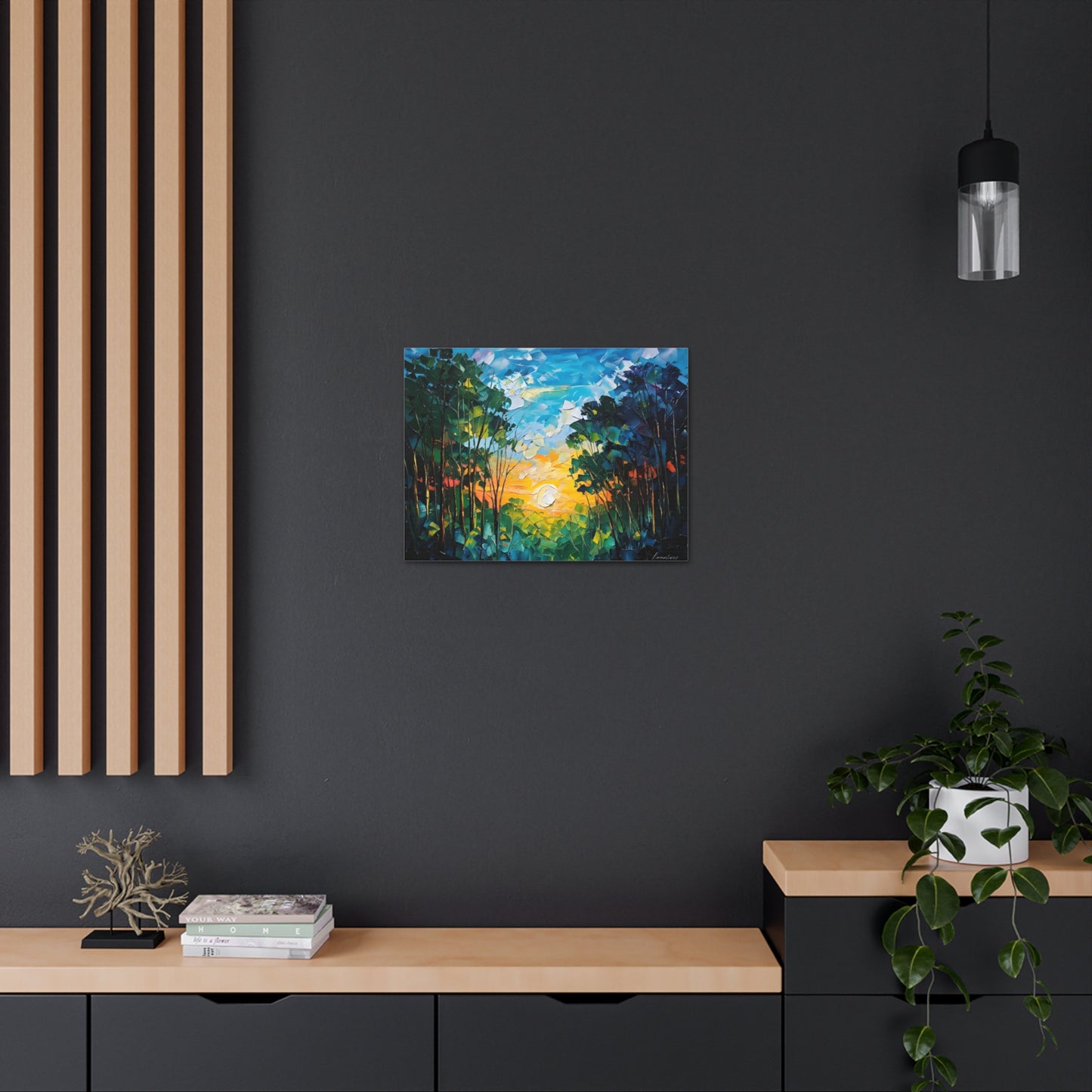 Swirling Landscapes: Classic Oil Painting Wall Décor