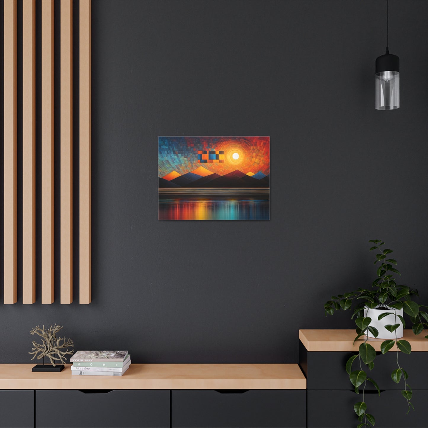 Radiant Reflections: Abstract Wall Décor