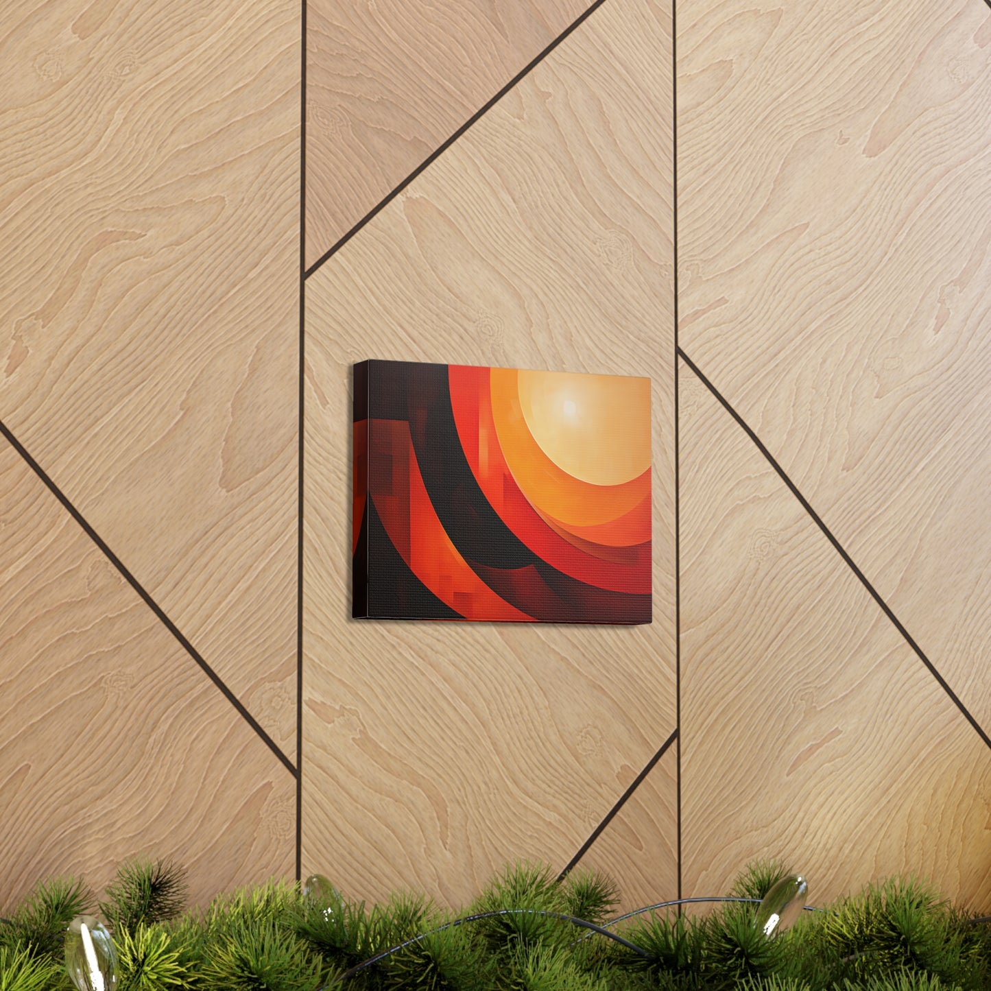 Amber Aura: Abstract Wall Décor