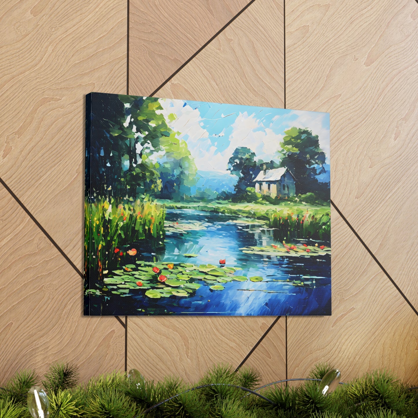 Dockside Delight: Classic Oil Painting Wall Décor