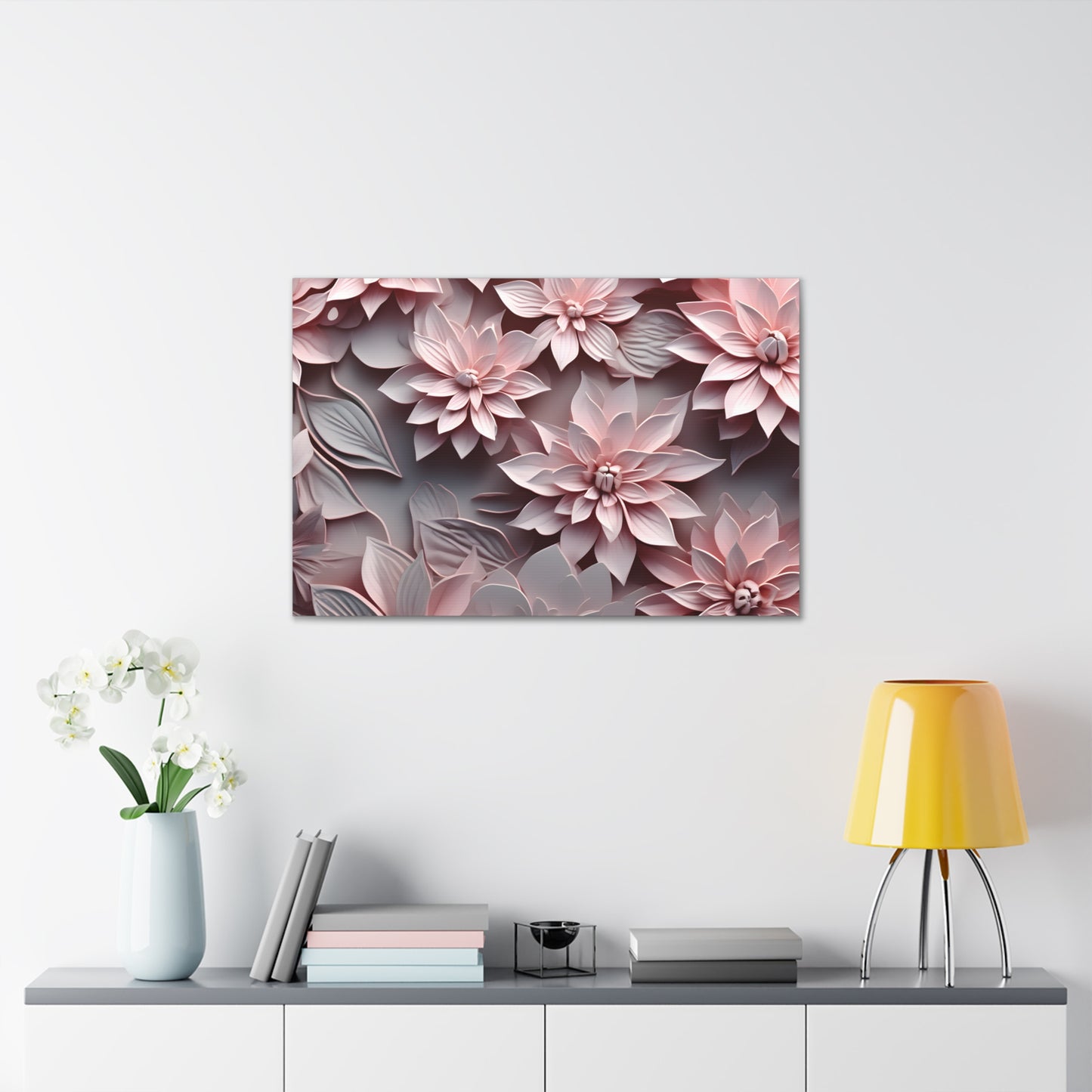 Pastel Petal Dance: Floral Wall Décor