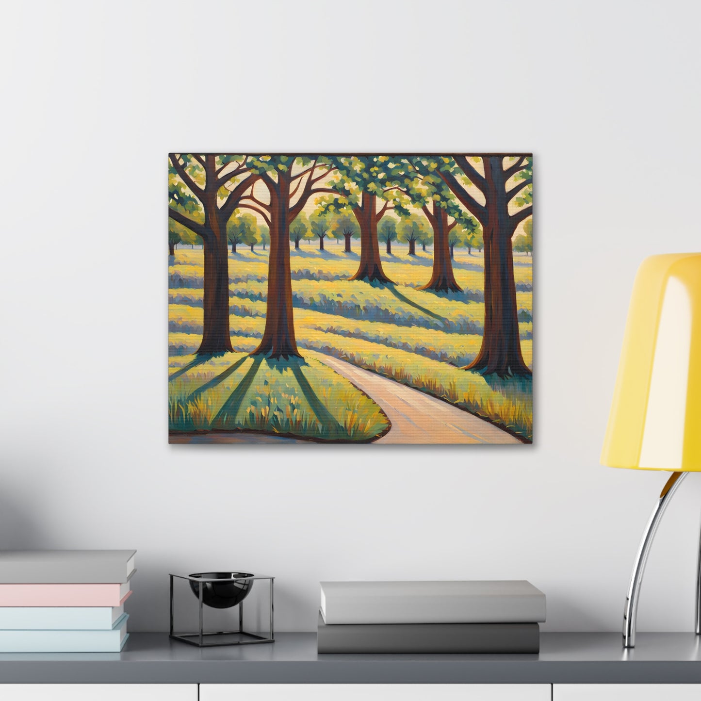 Tranquil Countryside: Classic Oil Painting Wall Décor