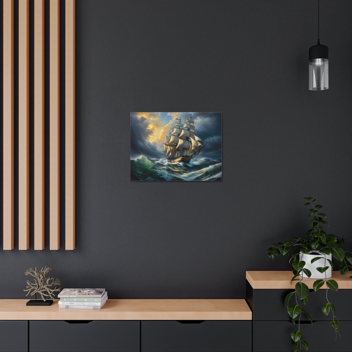 Seafarer's Solitude: Nautical Wall Décor