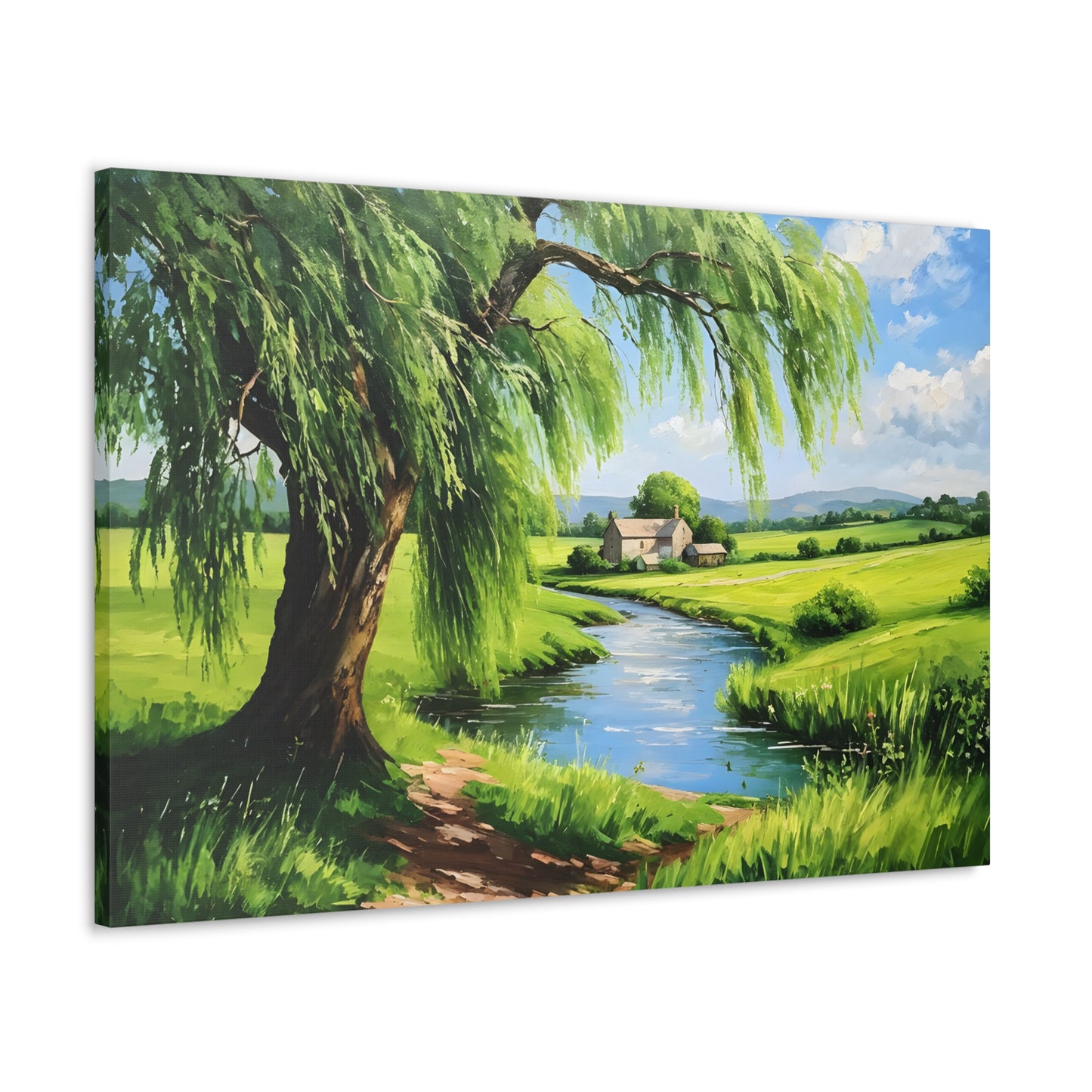 Peaceful Range: Classic Oil Painting Wall Décor