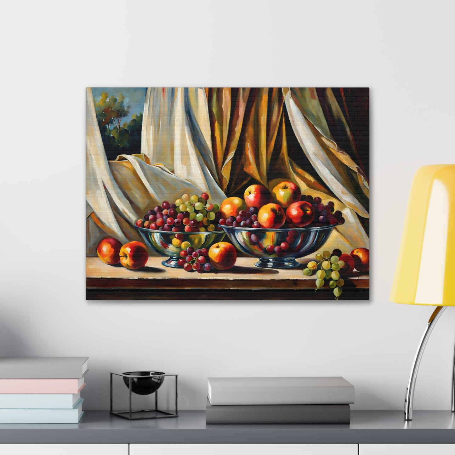 Fruitful Lunch: Classic Oil Painting Wall Décor