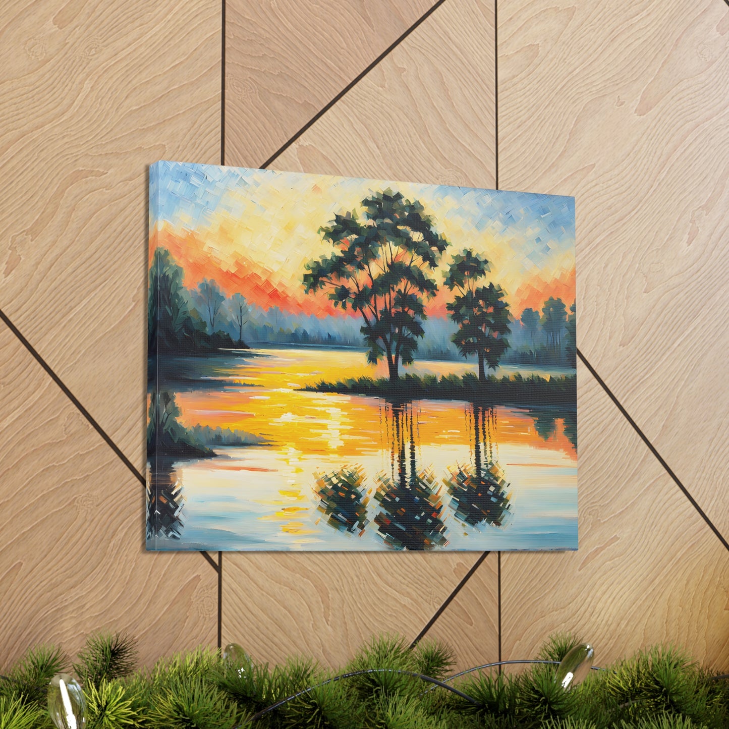 Coastal Meadows: Classic Oil Painting Wall Décor