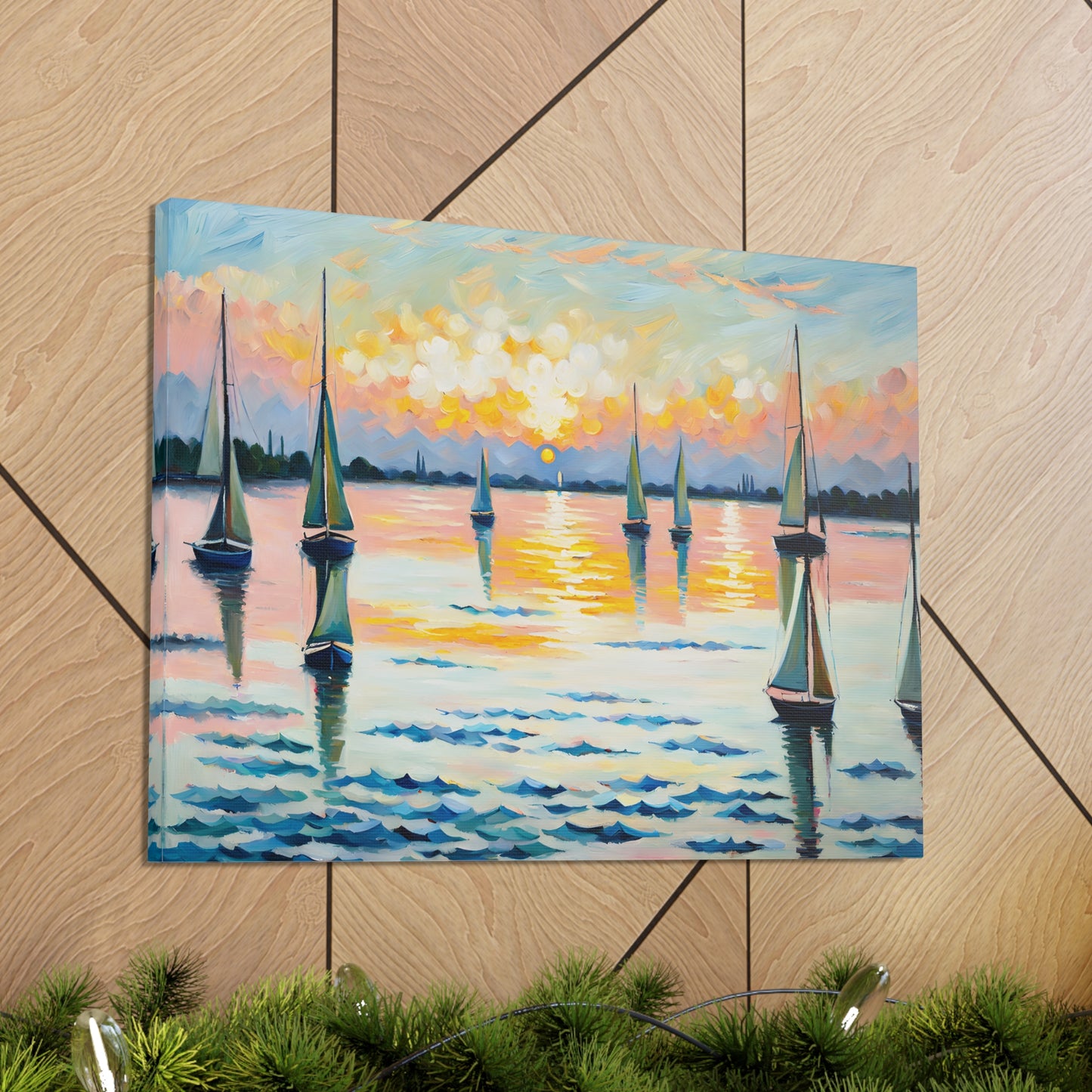 Serene Waters: Classic Oil Painting Wall Décor