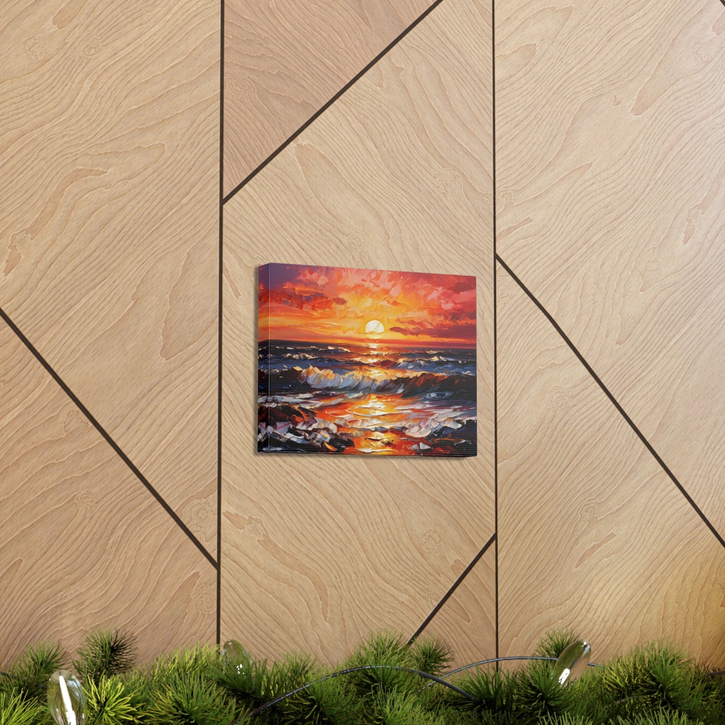 Coastal Glade: Classic Oil Painting Wall Décor