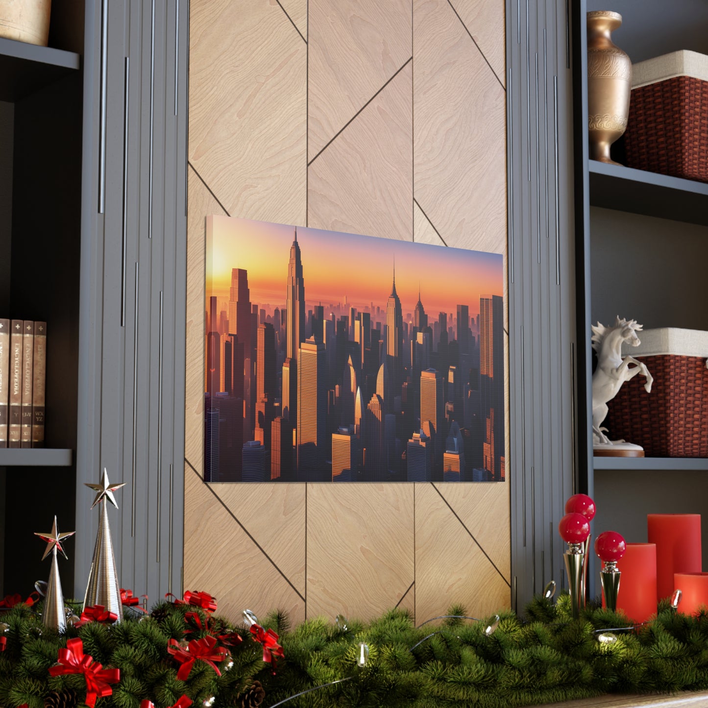 Urban Dawn: Cityscape Wall Décor