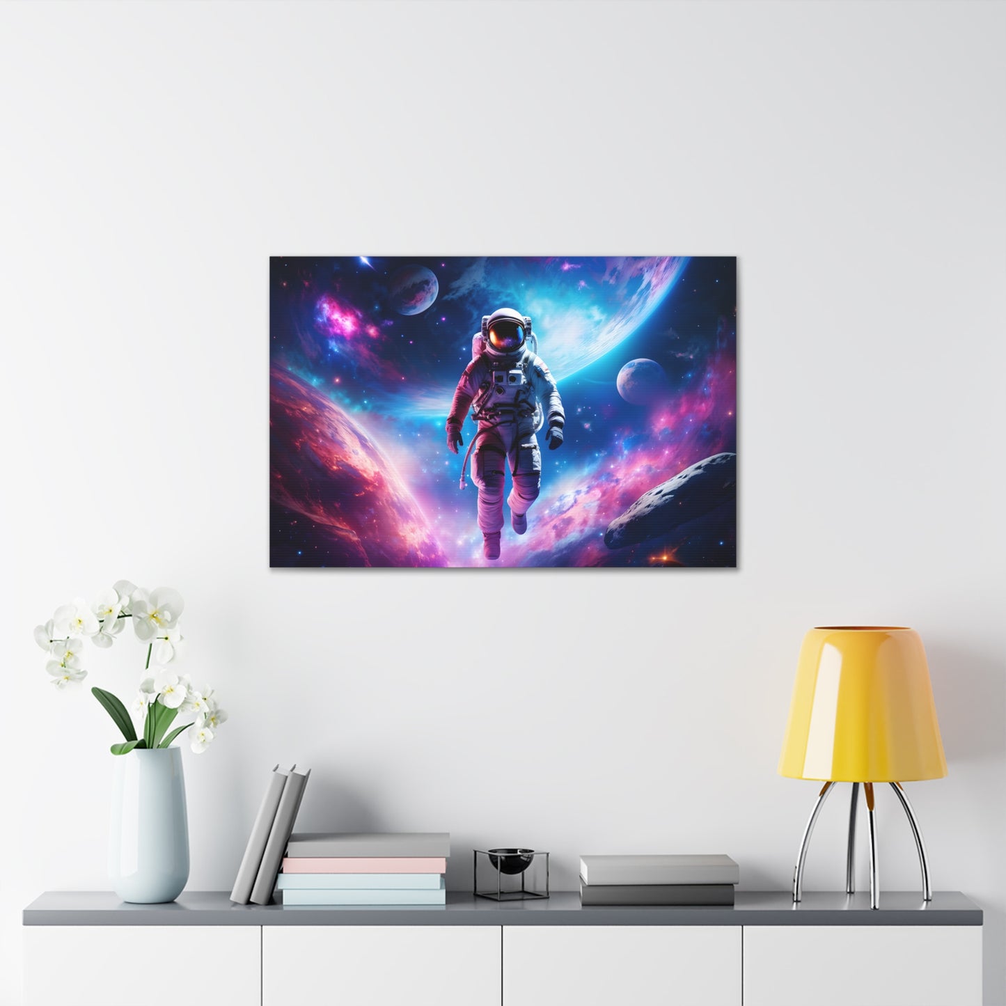 Astronaut's Ascent: Space Wall Décor