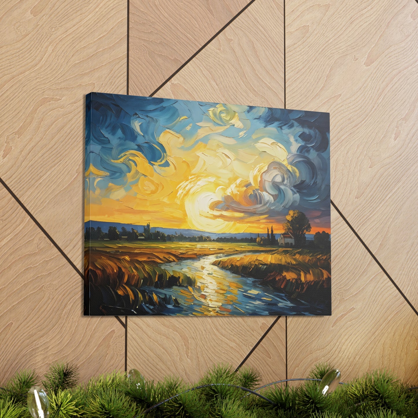 River’s Bend: Classic Oil Painting Wall Décor