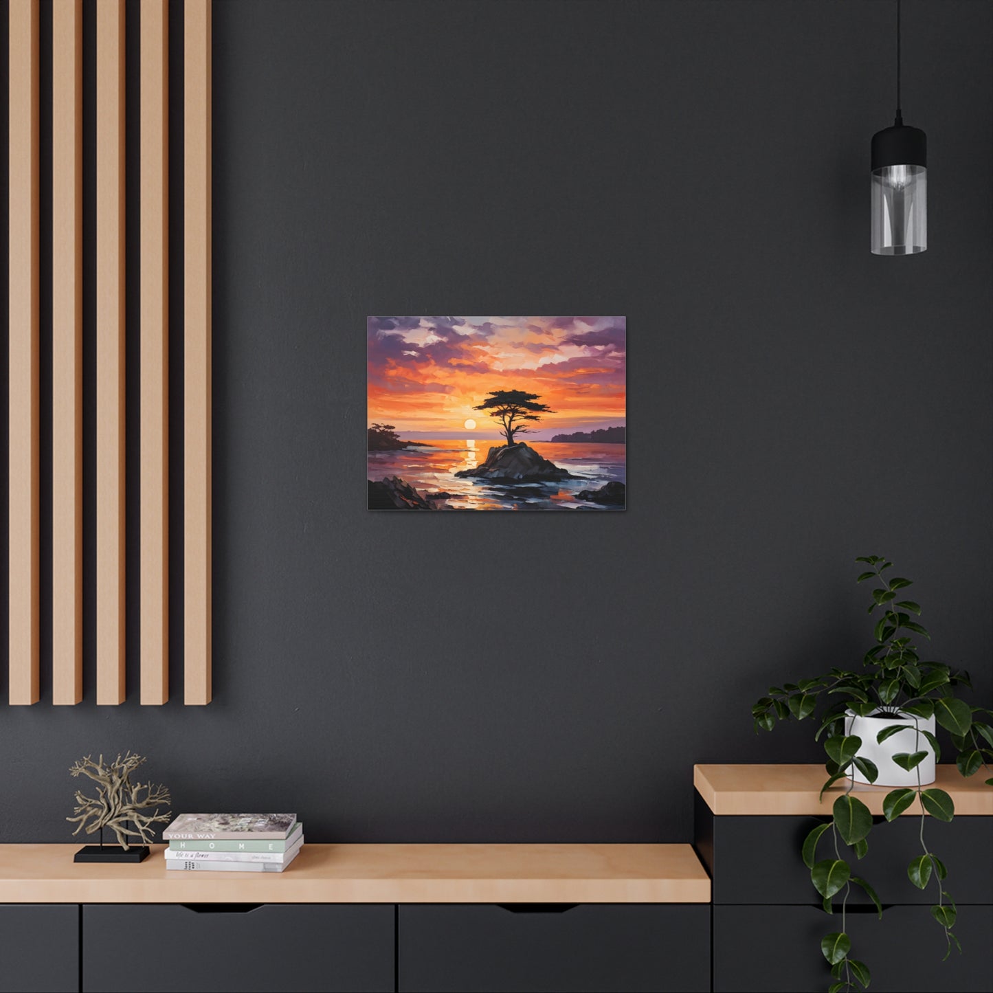 Seaside Reflections: Classic Oil Painting Wall Décor