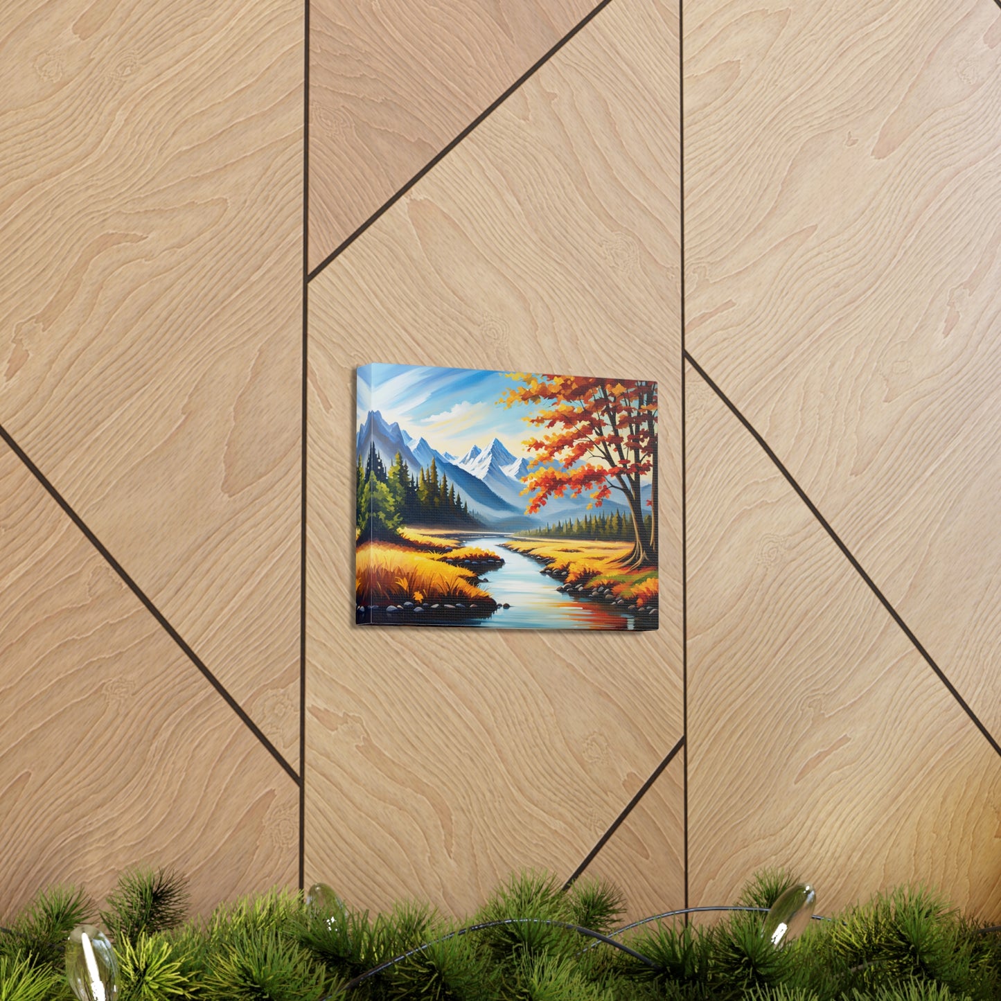 Autumn Canopy: Classic Oil Painting Wall Décor