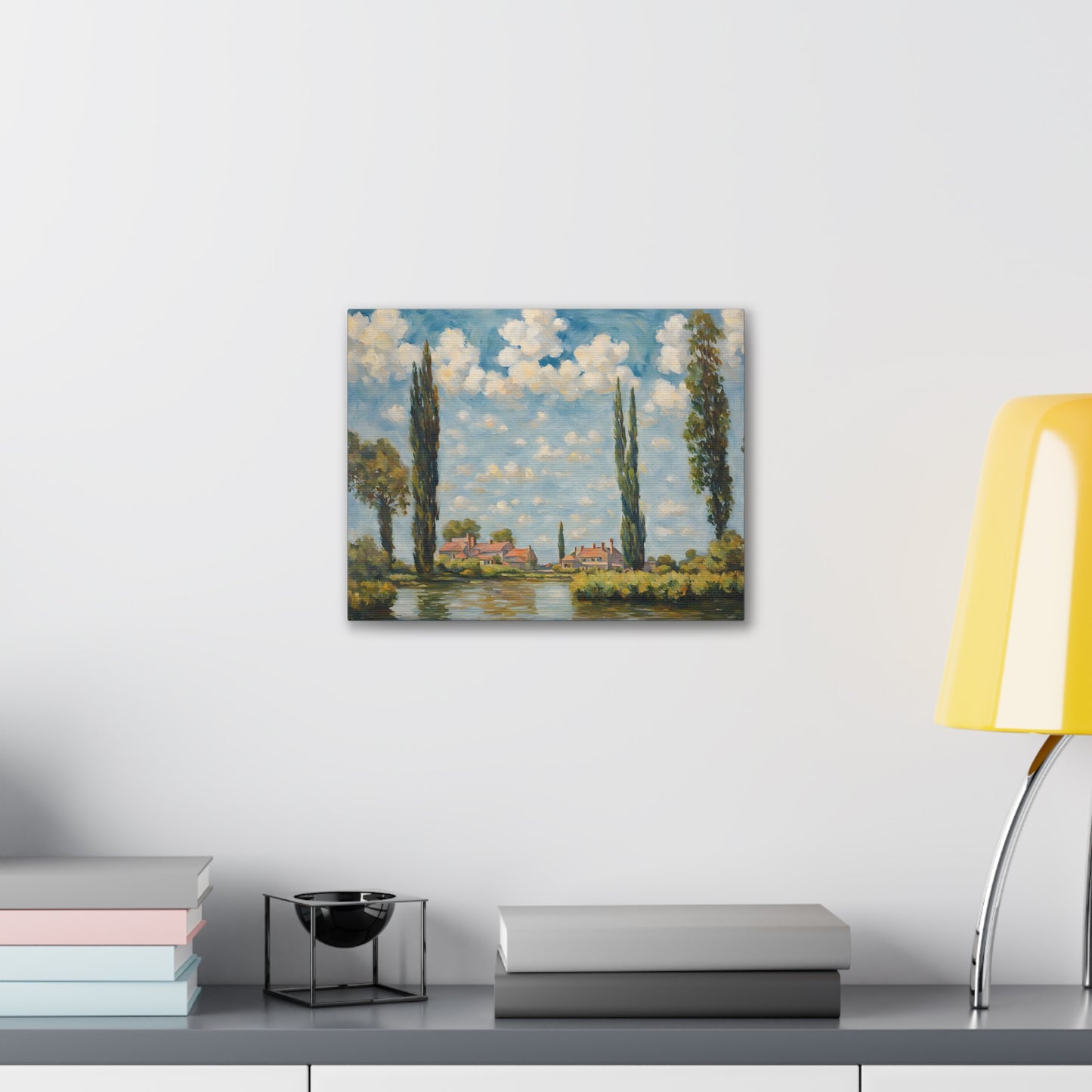 Classic Village View: Classic Oil Painting Wall Décor