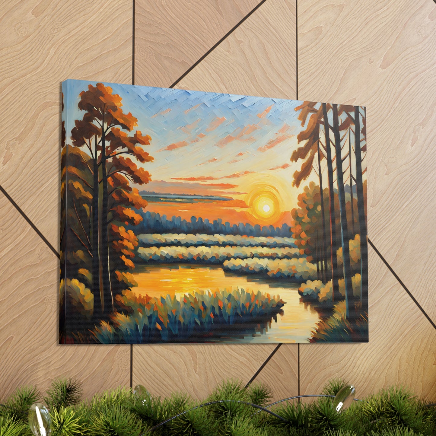 Light of Dusk: Classic Oil Painting Wall Décor