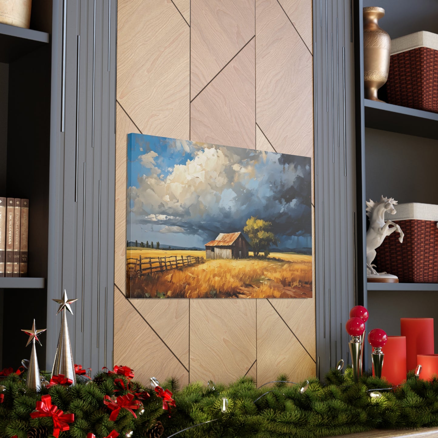 Peaceful Grove: Classic Oil Painting Wall Décor