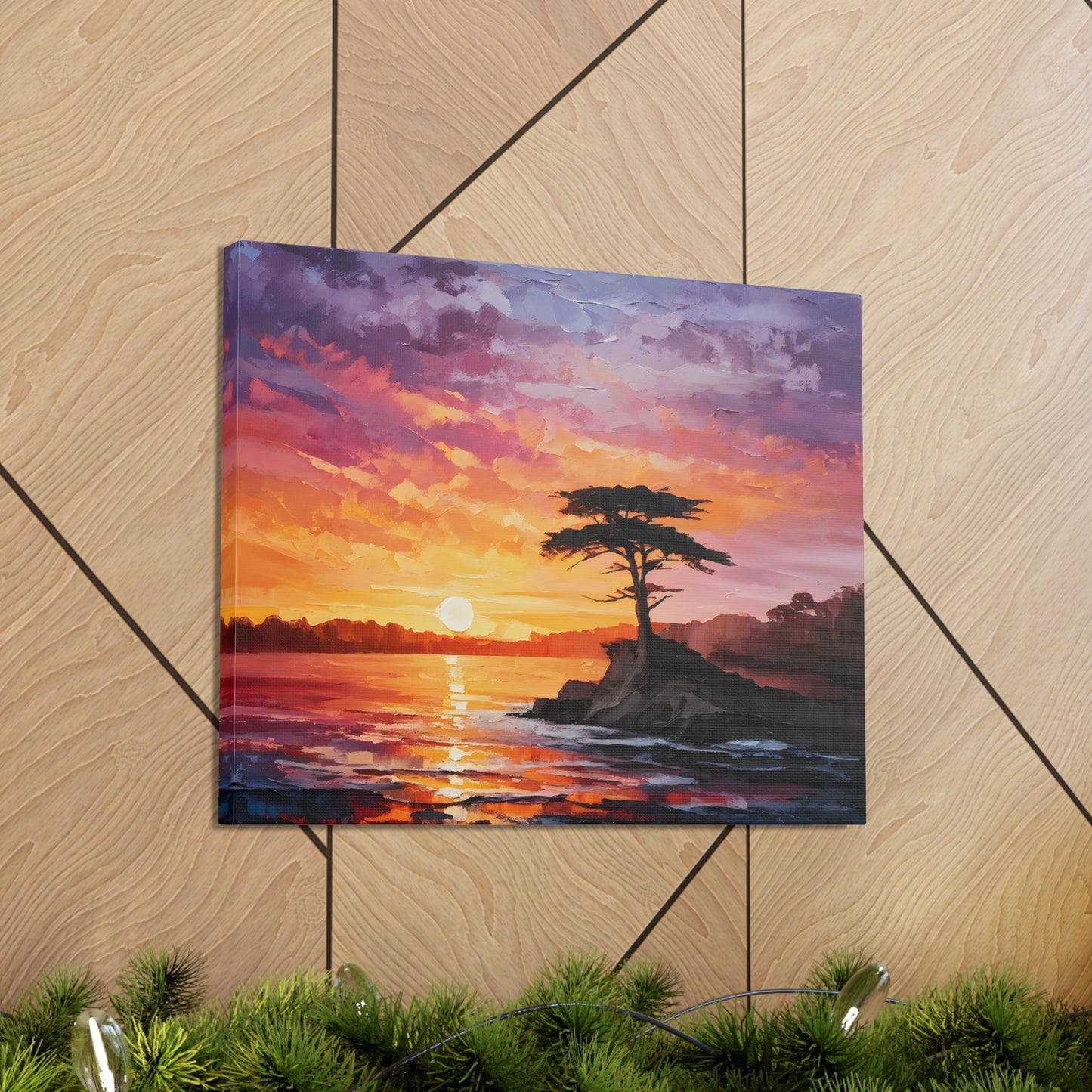 Lake’s Edge: Classic Oil Painting Wall Décor