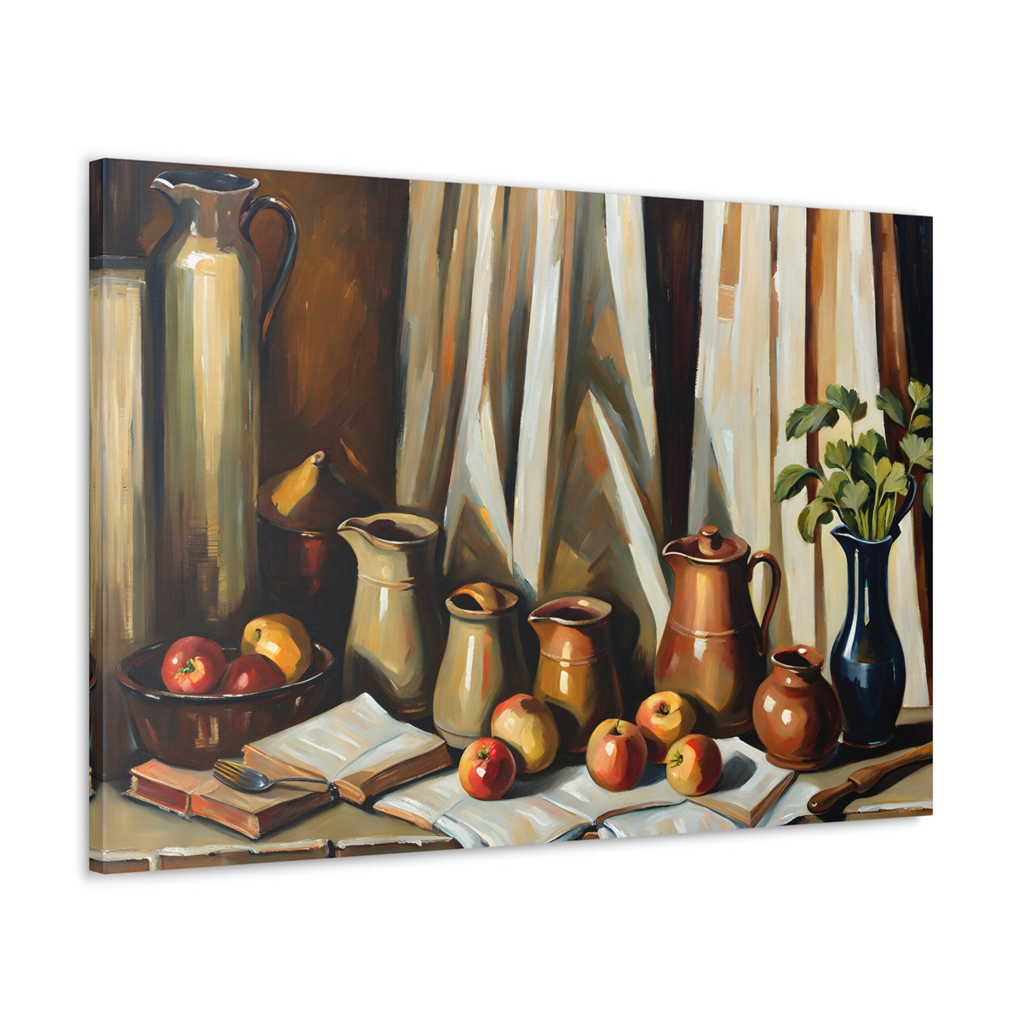 Rustic Kitchen: Classic Oil Painting Wall Décor