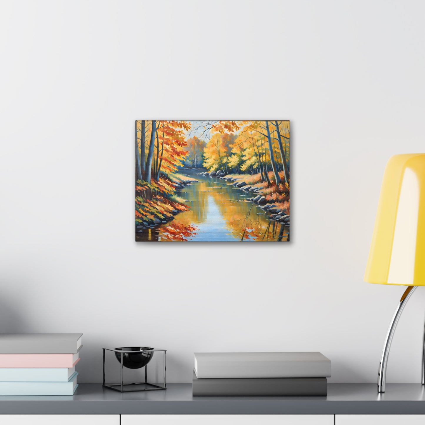 River’s Journey: Classic Oil Painting Wall Décor