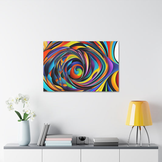 Luminescent Whirl: Abstract Wall Décor