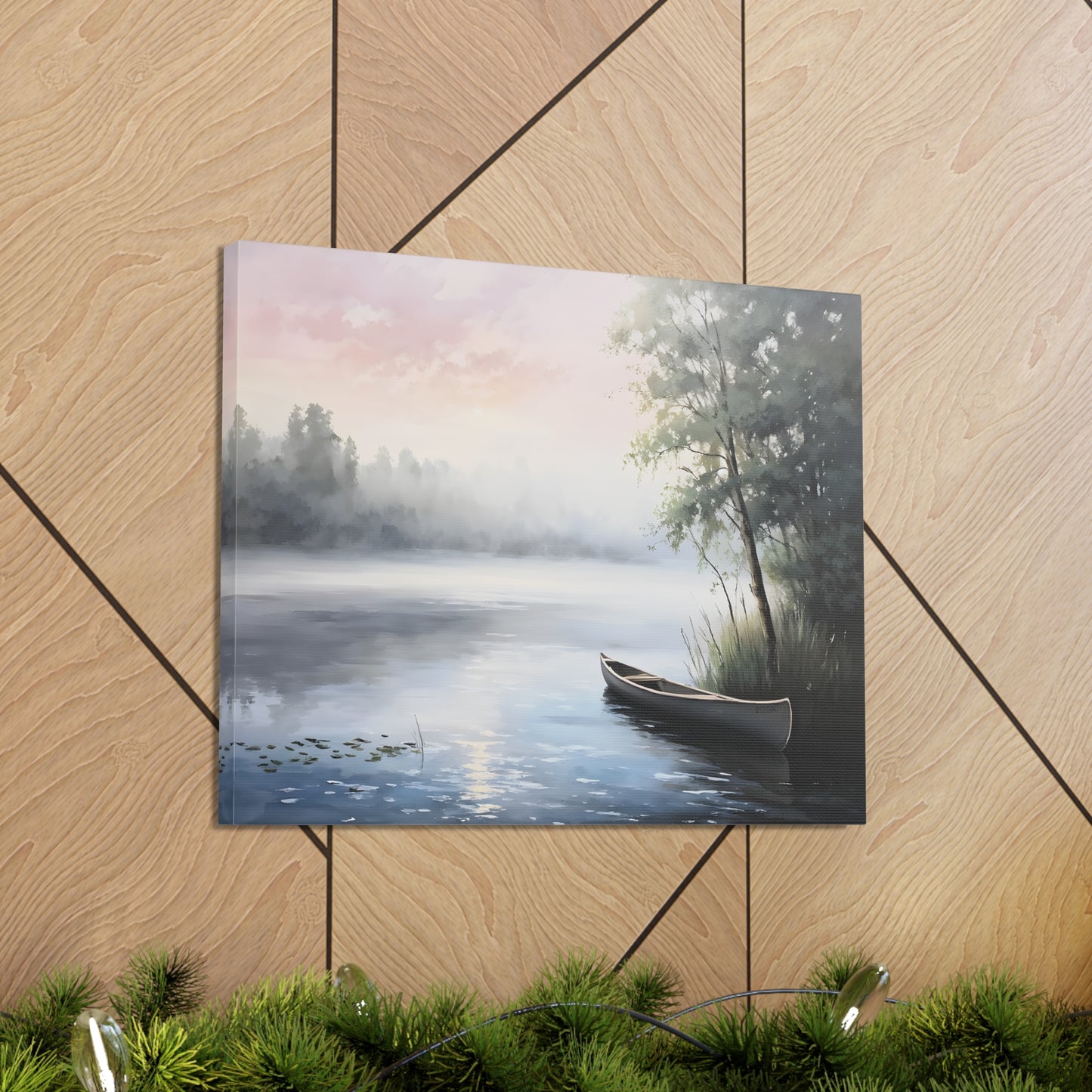 Misty Morning: Classic Oil Painting Wall Décor