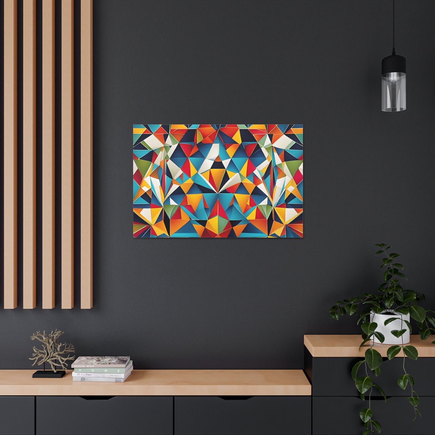 Kaleidoscope Veil: Abstract Wall Décor