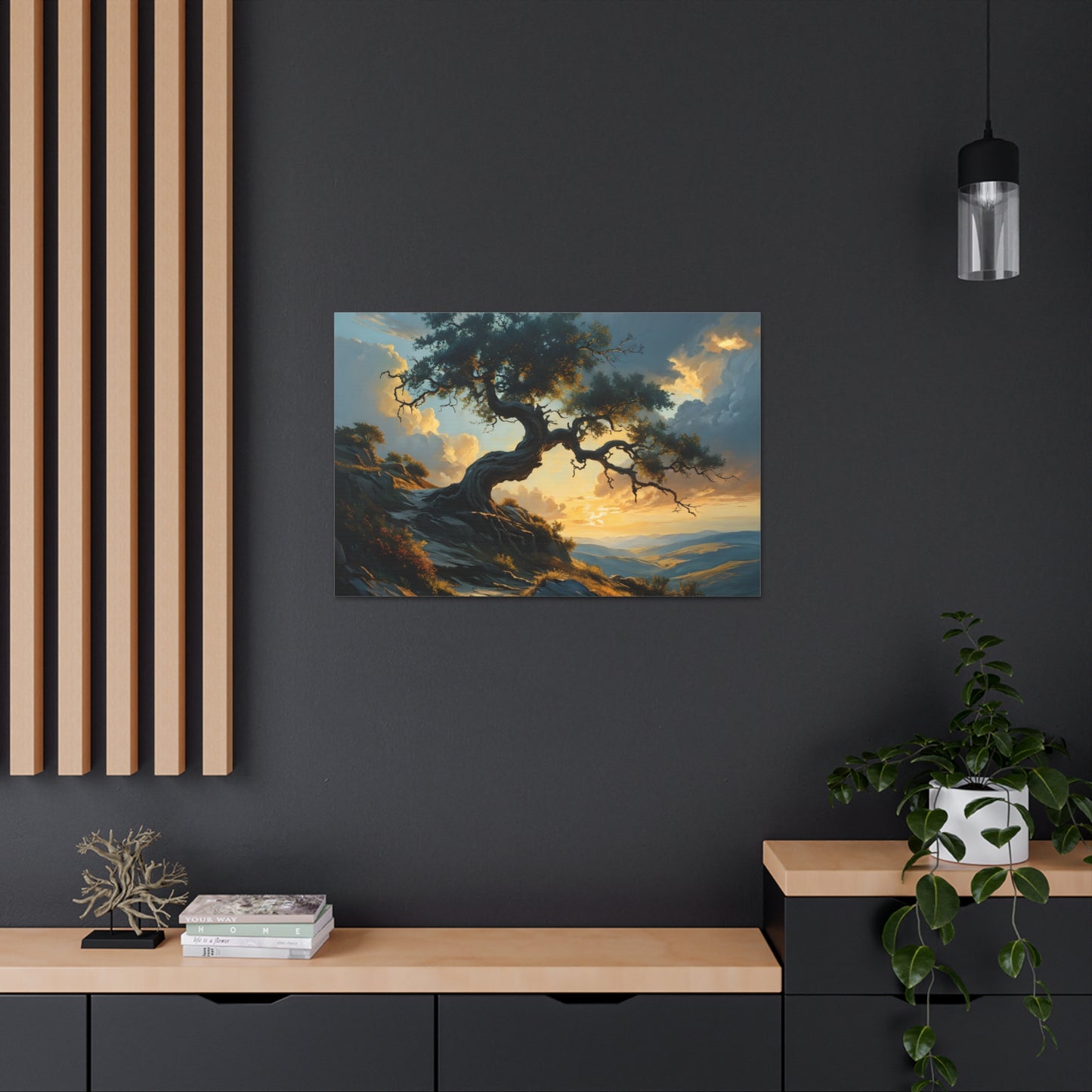 Peaceful Refuge: Classic Oil Painting Wall Décor