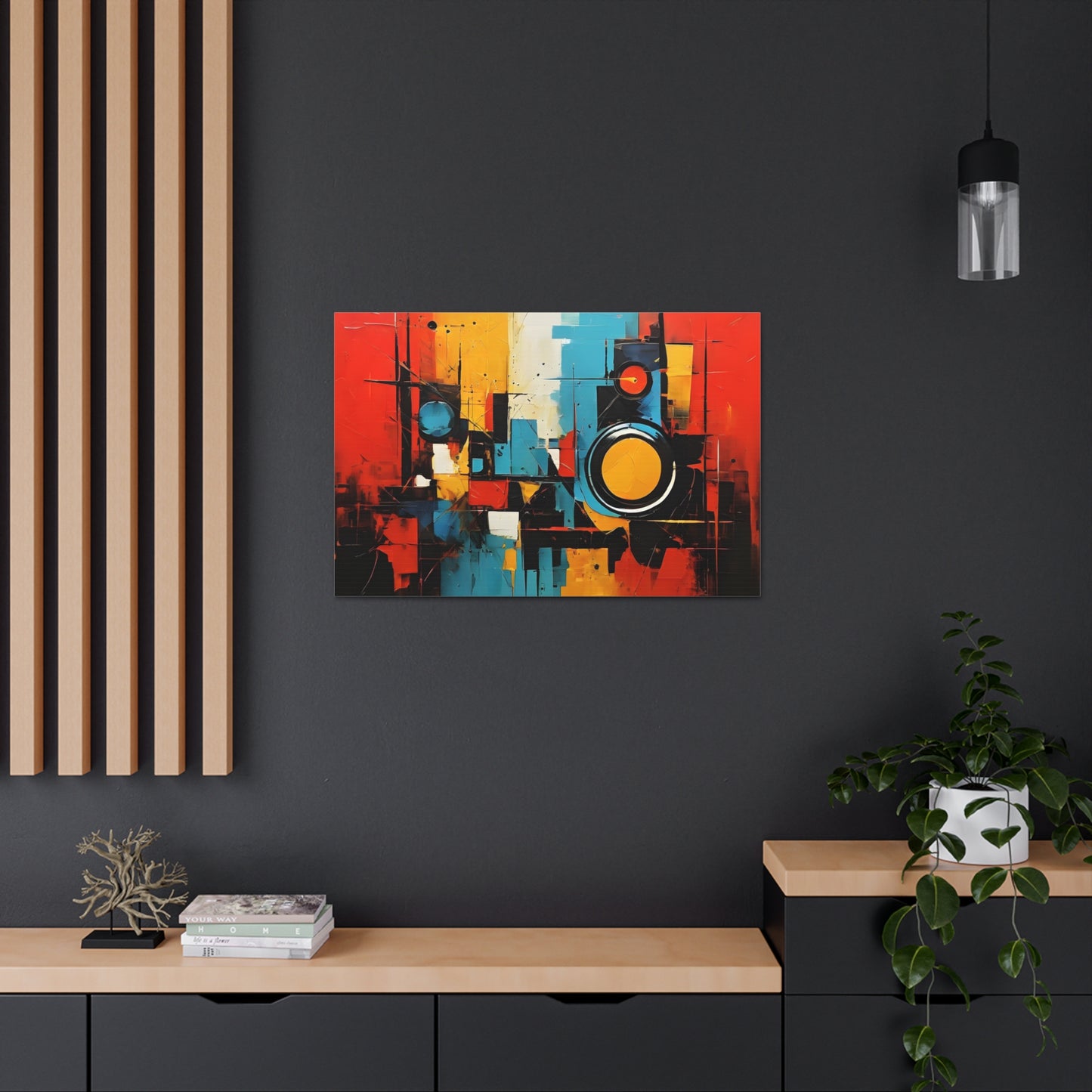 Vibrant Spectacle: Abstract Wall Décor