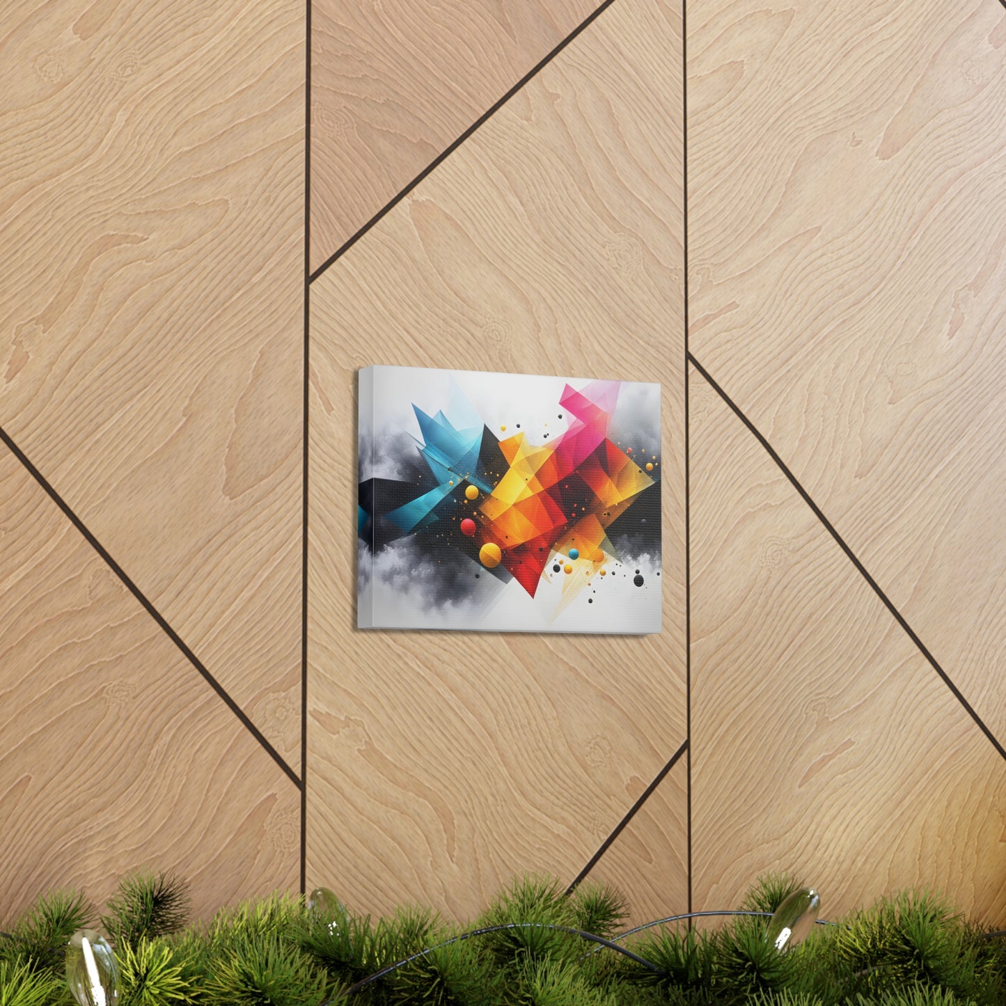 Prismatic Veil: Abstract Wall Décor