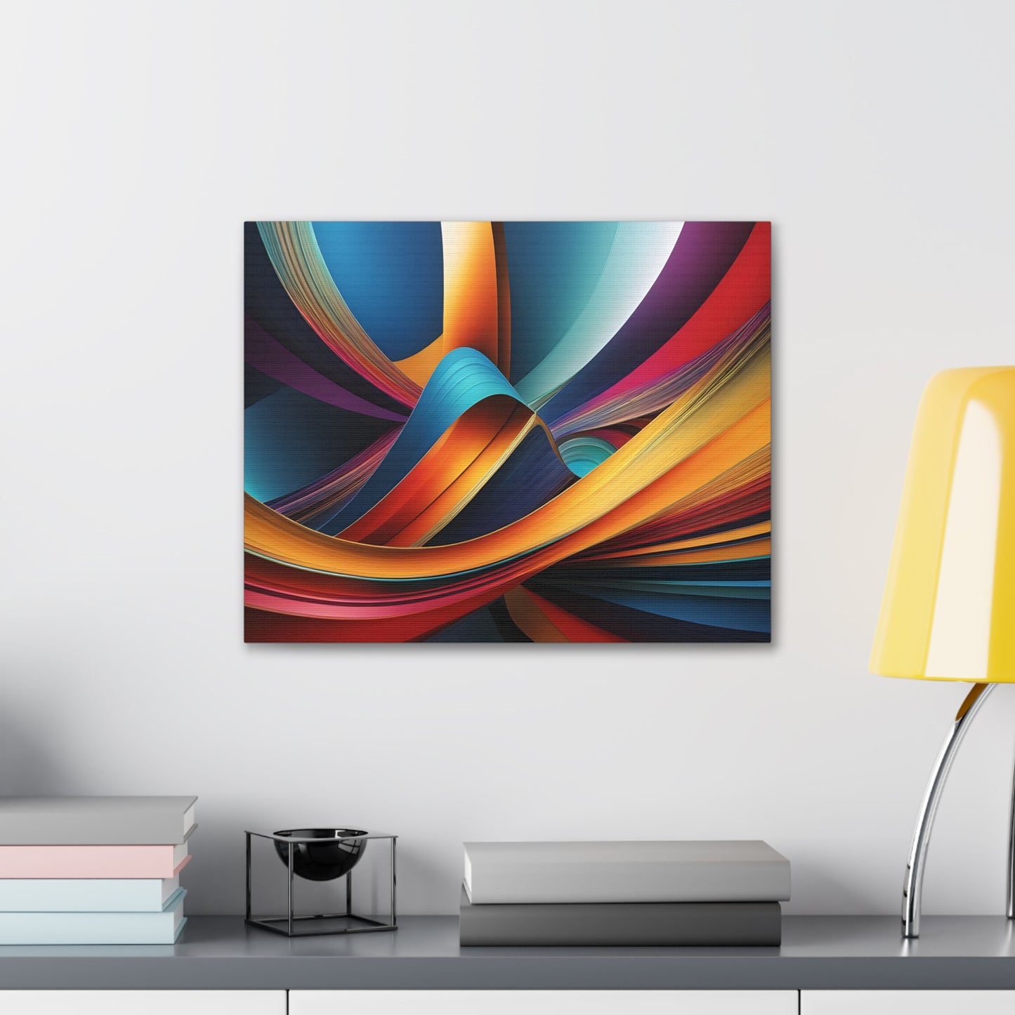 Etheric Waves: Abstract Wall Décor