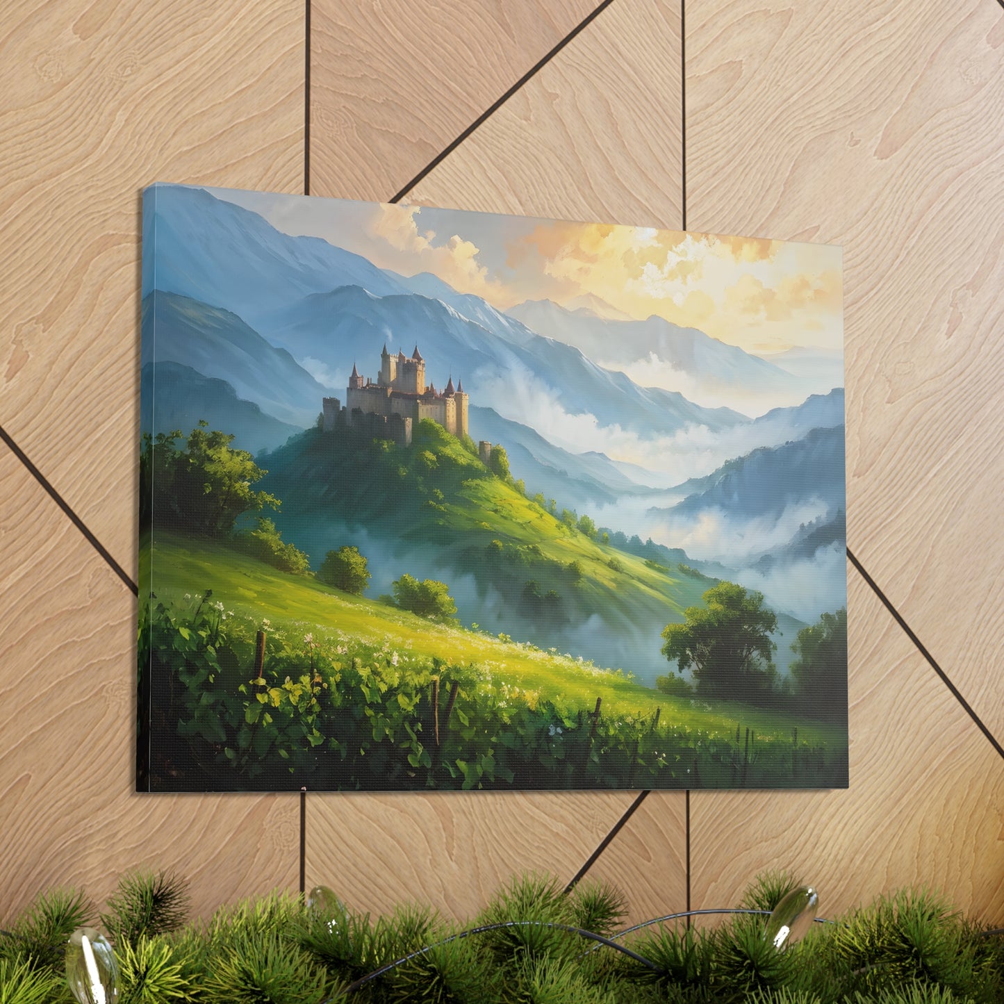 Mountain’s Heart: Classic Oil Painting Wall Décor