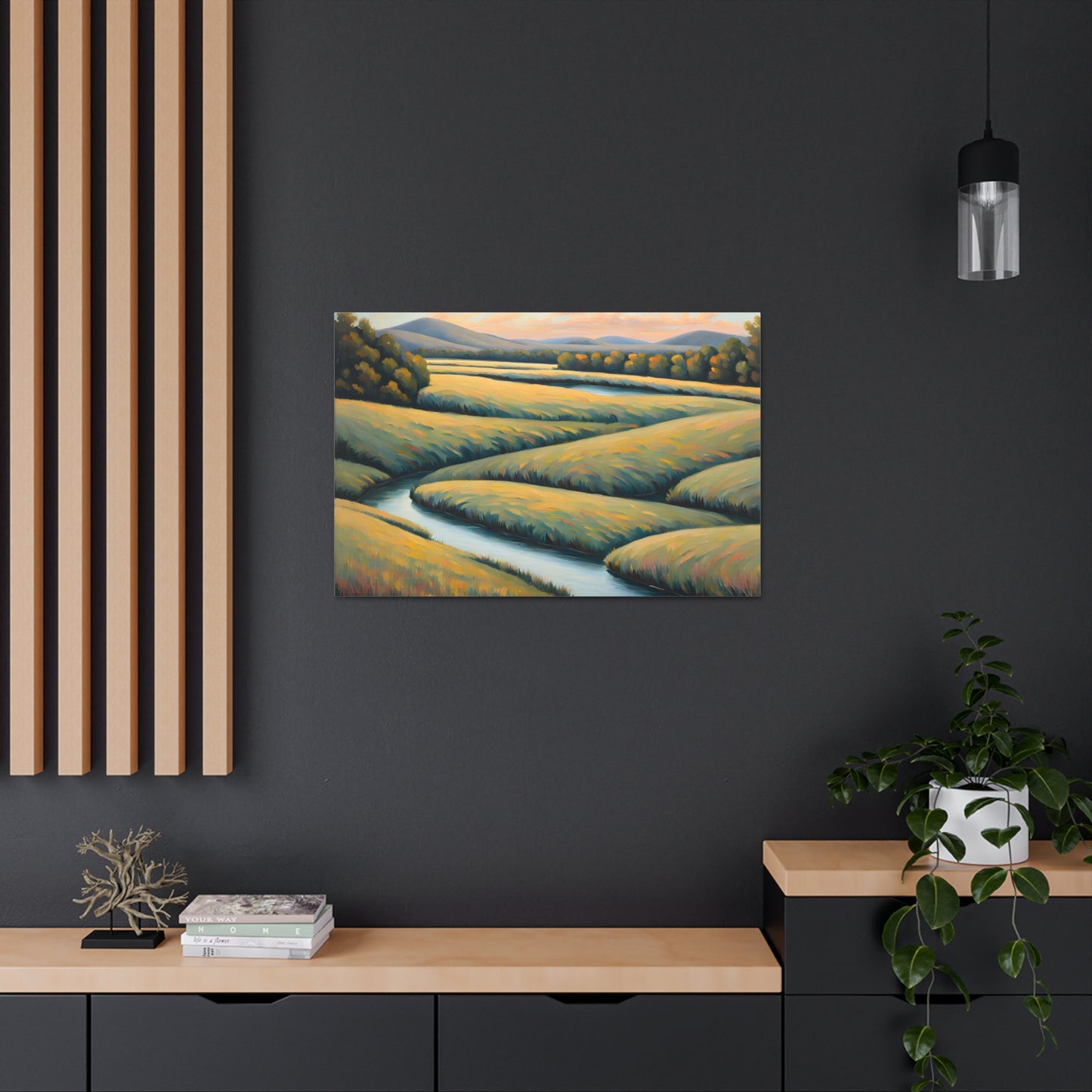 Valley Winds: Classic Oil Painting Wall Décor